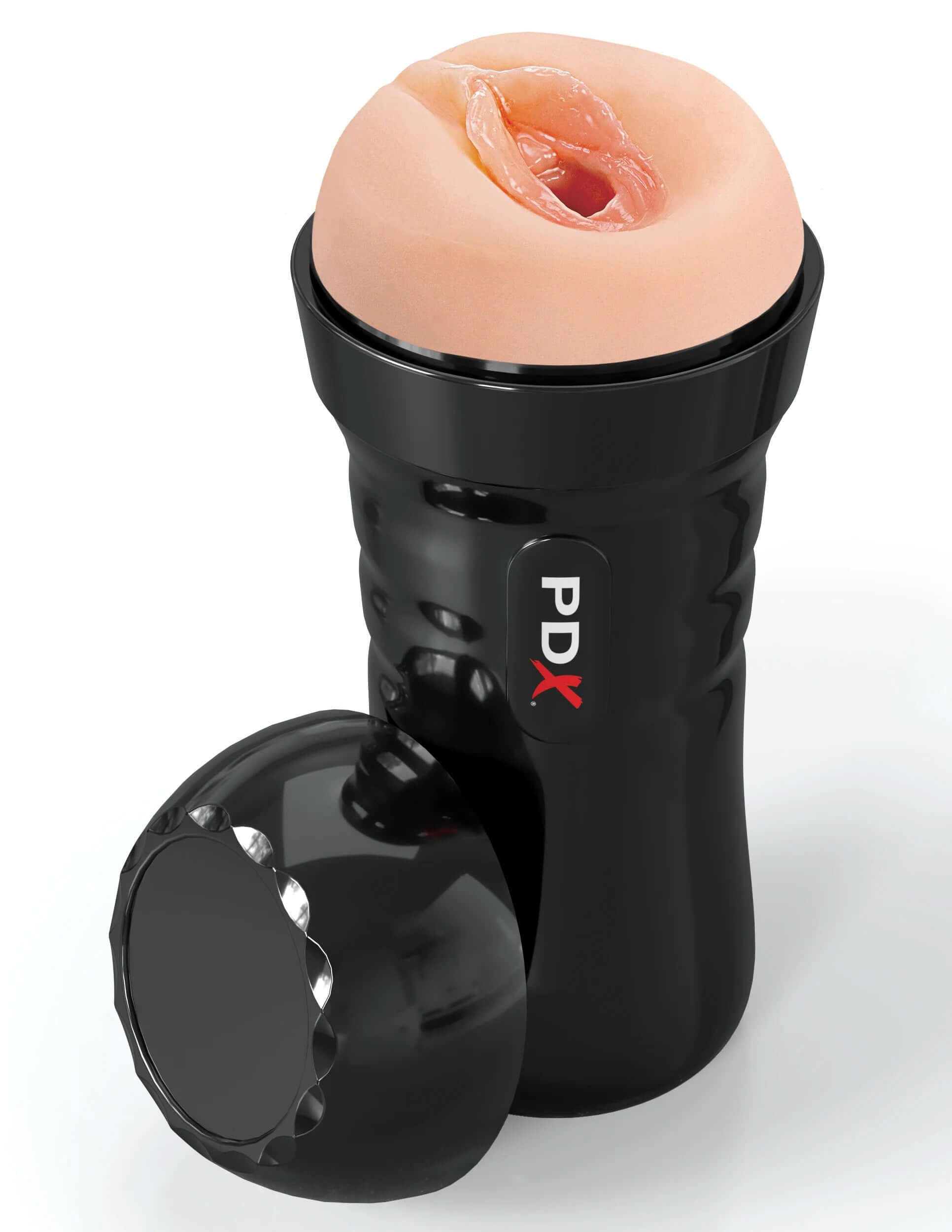 Wet Pussies Super Juicy Snatch Self-Lubricating Stroker - Light shown with cap removed