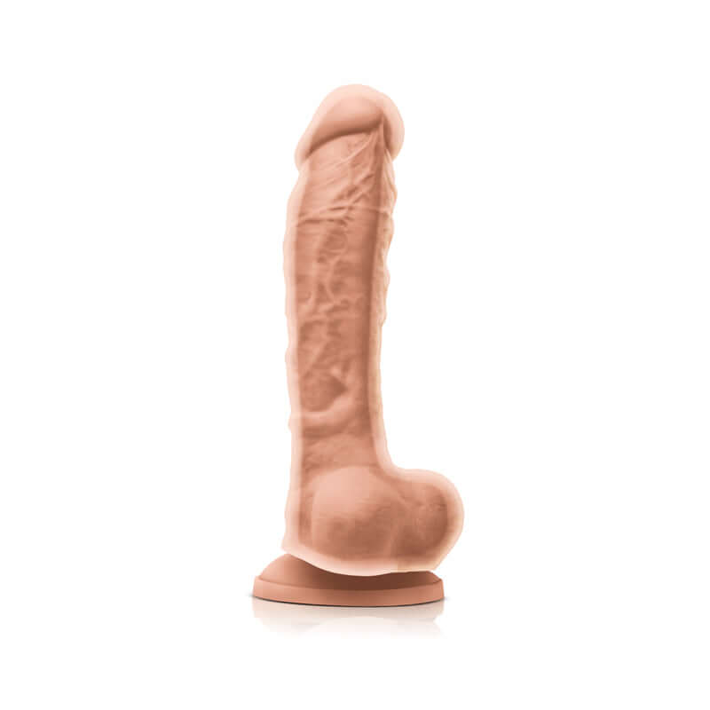 Colours - Dual Density - 8 Inch Dildo - White-1