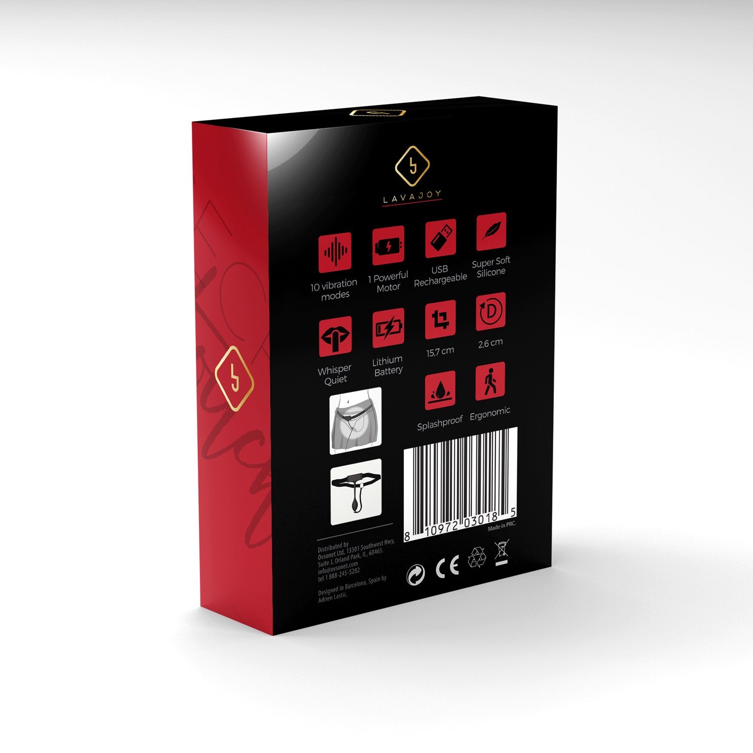 LavaJoy Secret Touch Powerful Remote Controlled Vibrating Panty Massager