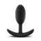 Luxe - Wearable Vibra Slim Plug - Medium - Black