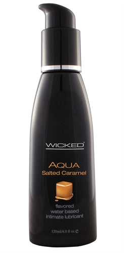 Wicked Aqua Salted Caramel Water-Based Lubricant 4 Oz