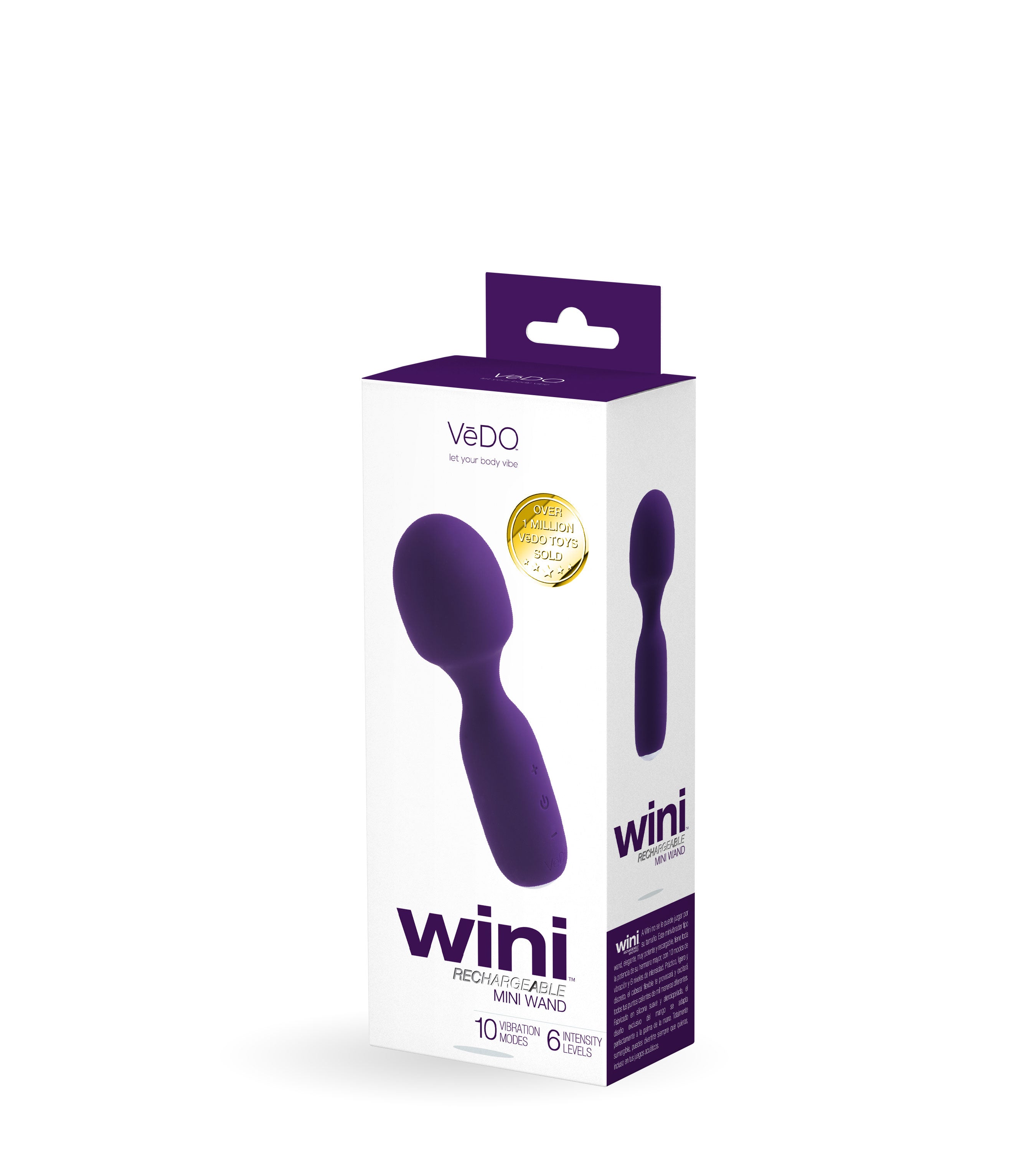Vedo Wini Rechargeable Mini Wand - Purple