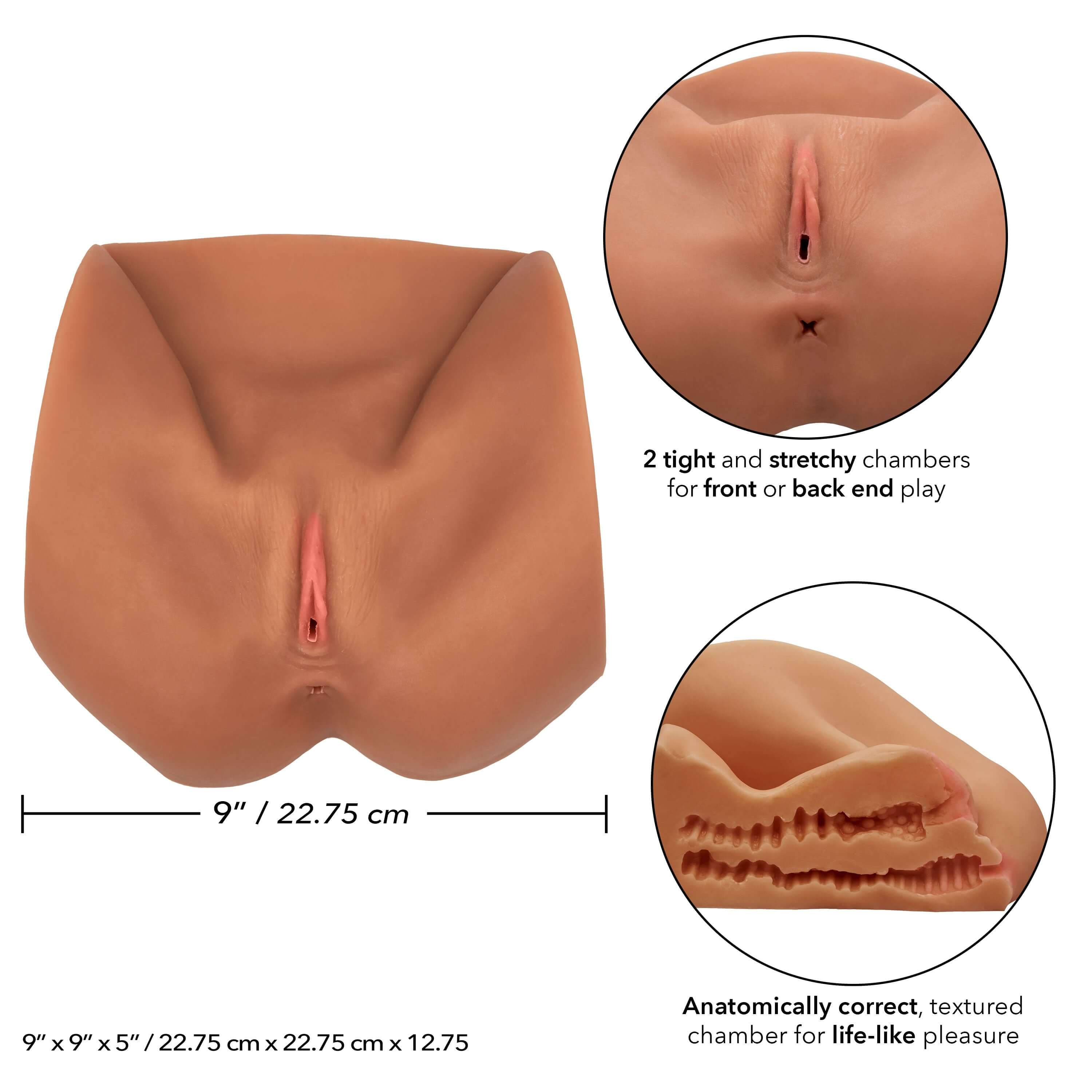 Stroke It Life-Size Pussy - Brown-0
