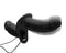 Power Pegger Silicone Vibrating Double Dildo With  Harness - Black*
