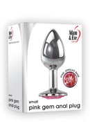 Pink Gem Anal Plug- Small