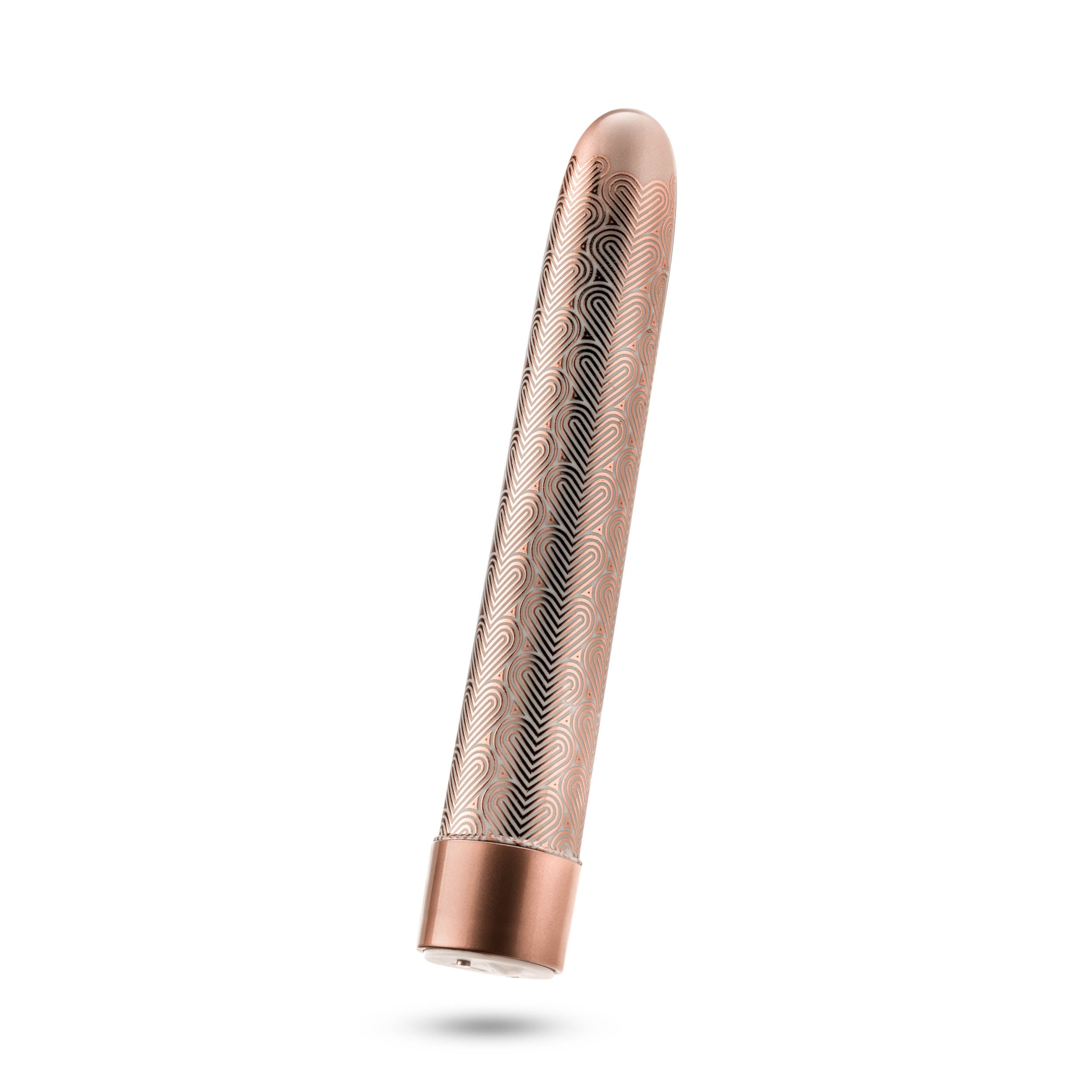 The Collection - Lattice - 7 Inch Rechargeable Vibe - Rose Gold-4
