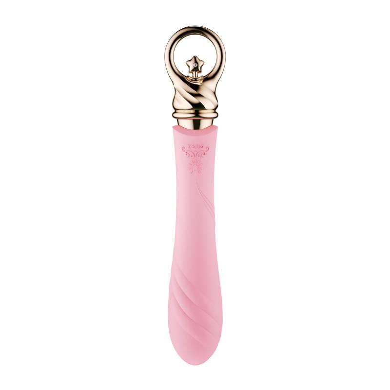 ZALO Courage Pre-Heating Rechargeable G-spot Massager Fairy Pink