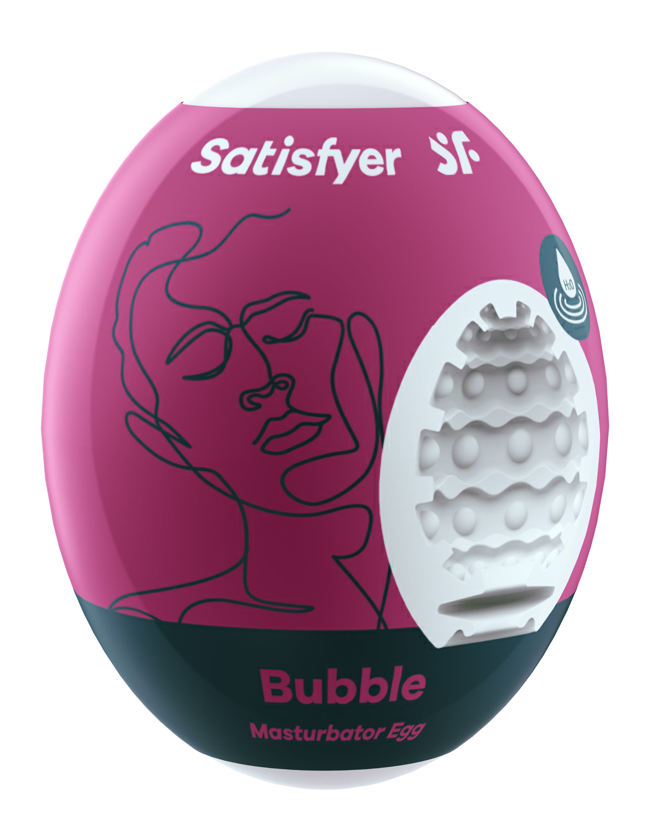 3 Pc Set Masturbator Egg - Bubble - Violet-1