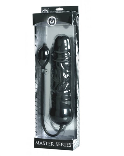 Leviathan Giant Silicone Inflatable Dildo - Black-1