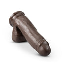 Dr. Skin Plus - 7 Inch Posable Dildo With Balls -  Chocolate