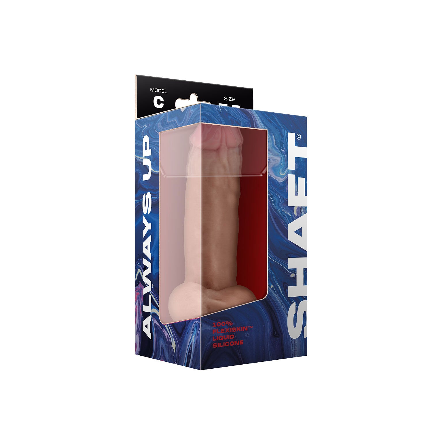 Shaft - Model C 7.5 Inch Liquid Silicone Dong With Balls - Pine-1