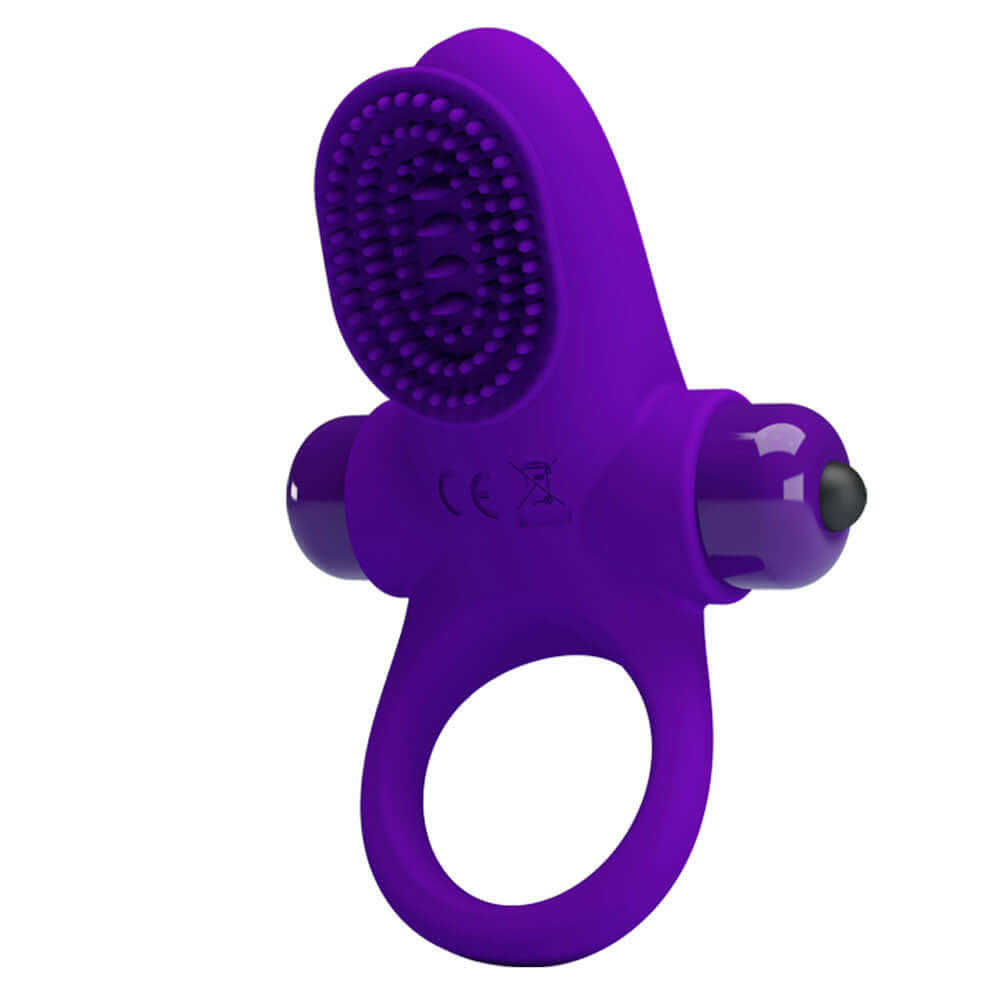Pretty Love Vibrating Cock Ring II - Purple-6