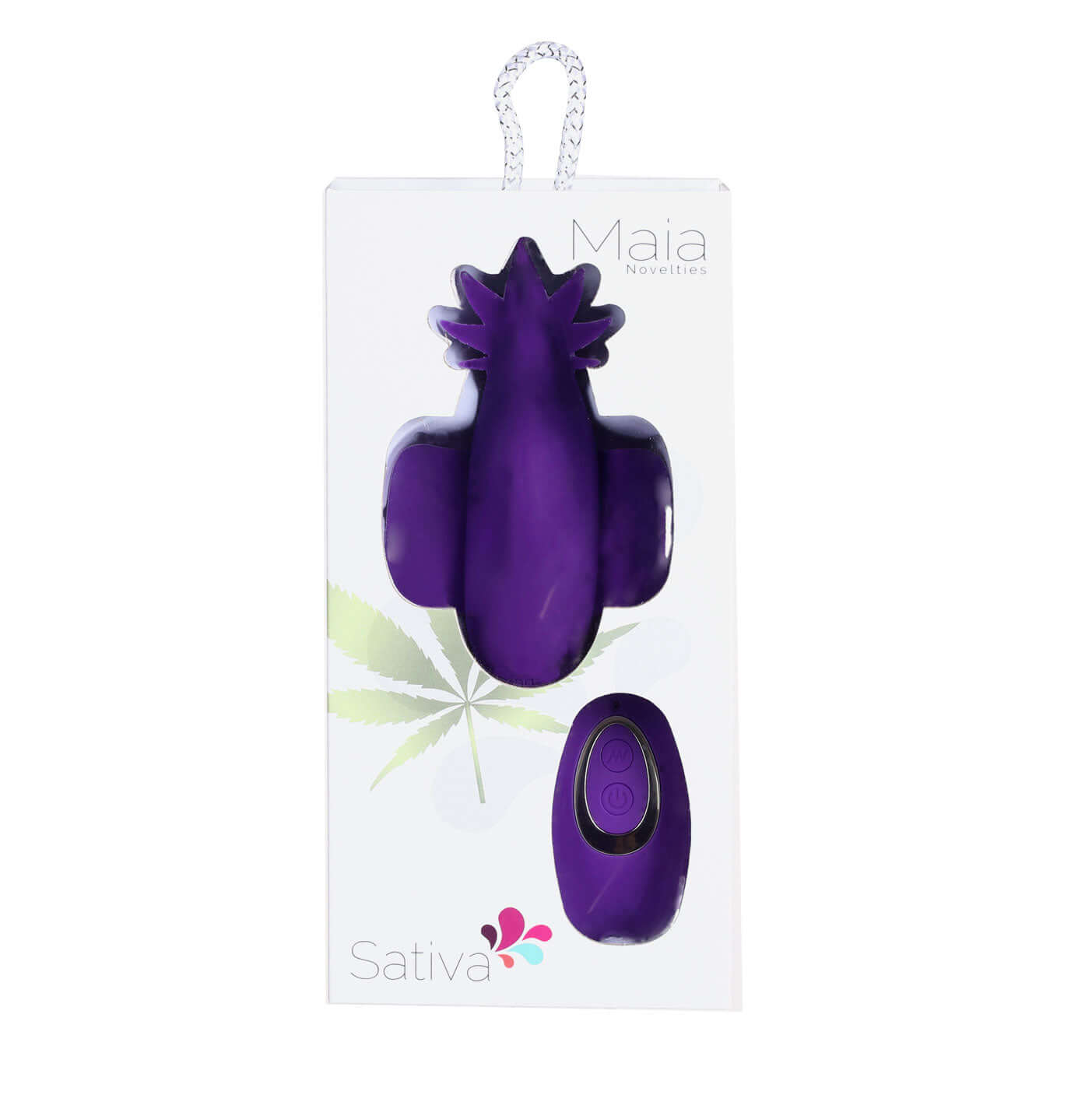 Sativa 10-Function Remote Control Panty Vibrator - 420 Series - Purple-2