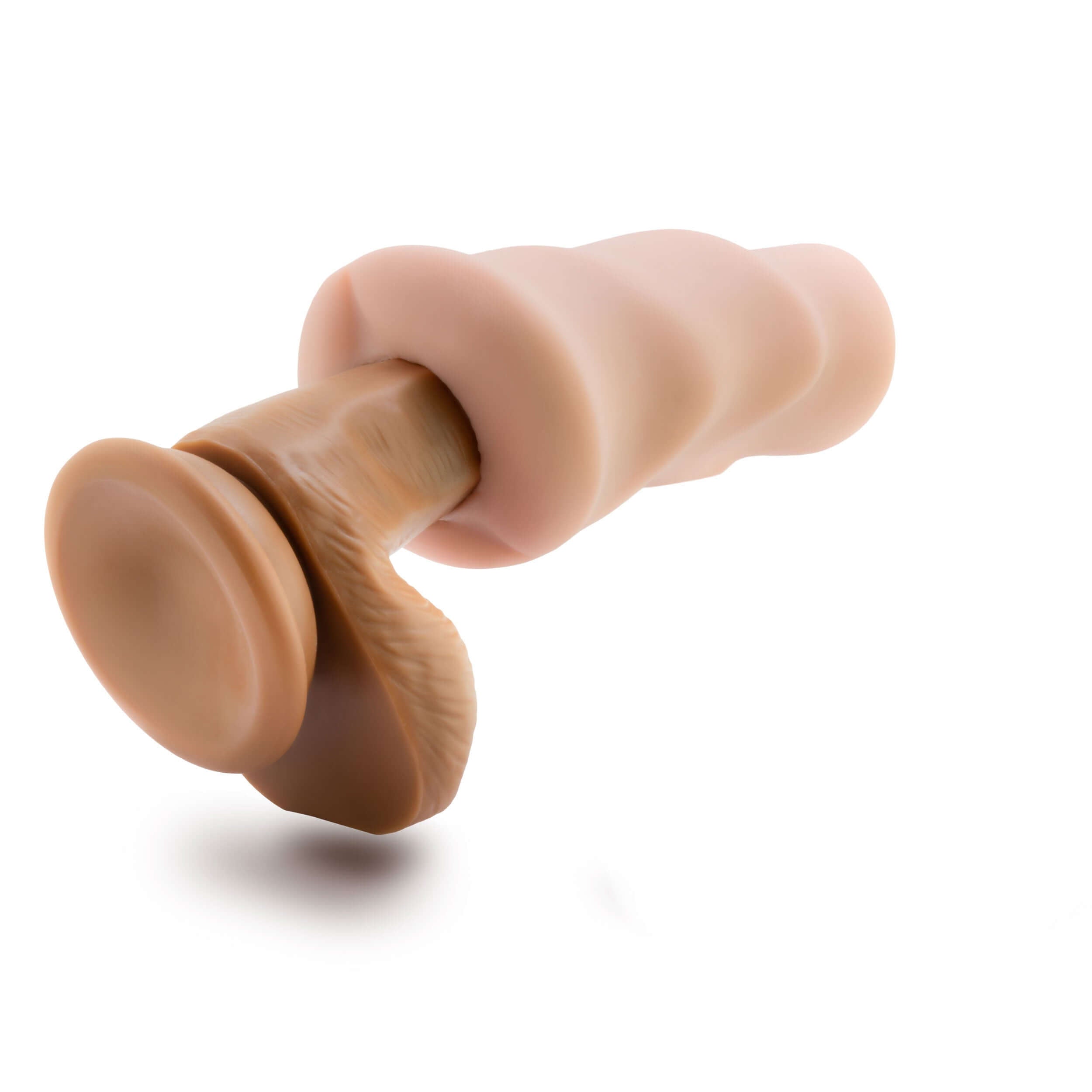 Enlust Cassie beige male stroker, handcrafted with ultra-soft X5 Plus material for a realistic experience.