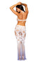 Bodystocking Gown - One Size - White/hydrangea-0