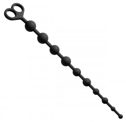 Captivate Me 10 Bead Silicone Anal Beads: Graduated, Hypoallergenic Beads for Enhanced Pleasure