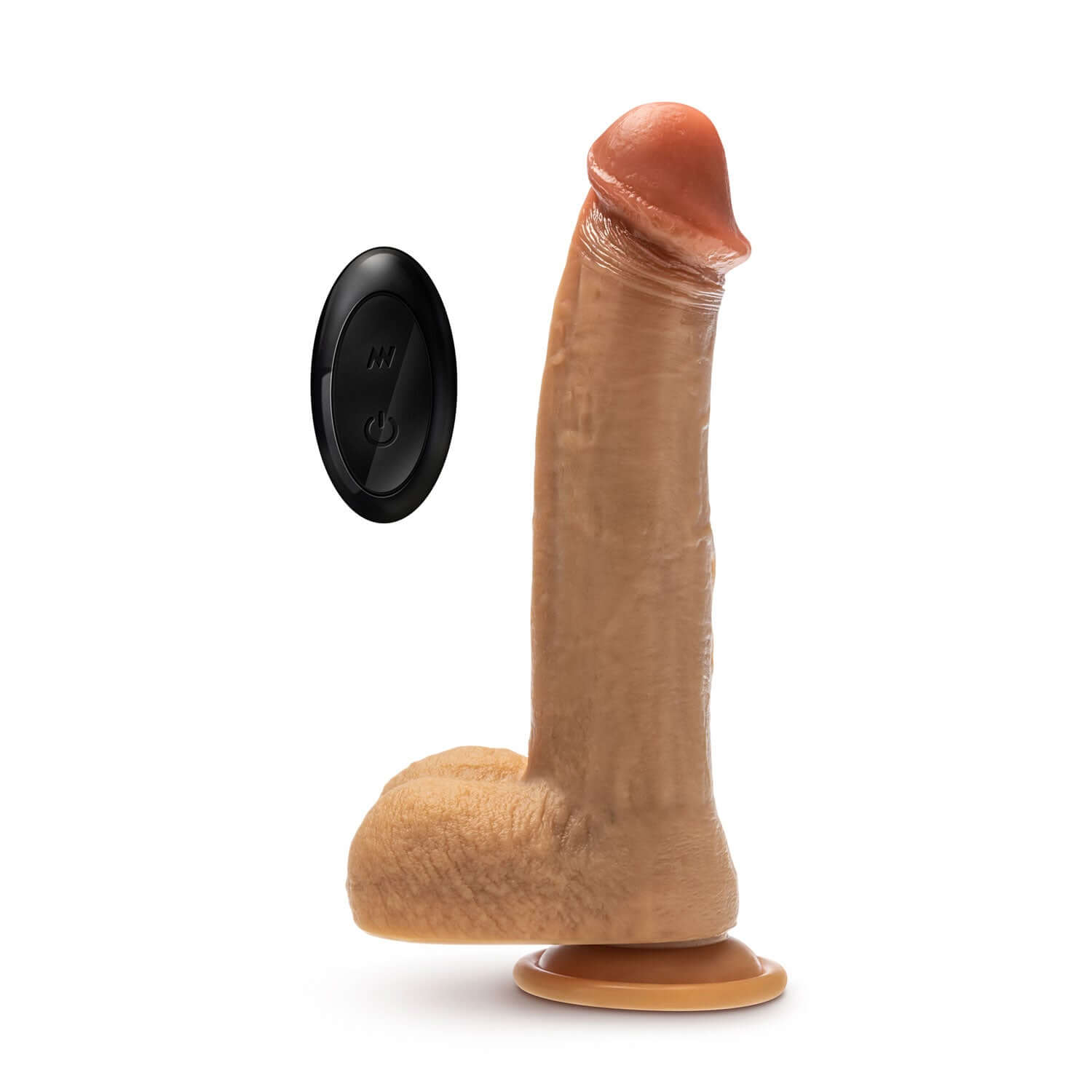 Dr. Skin Silicone - Dr. Phillips - 8.5 Inch  Thrusting Dildo - Tan-8