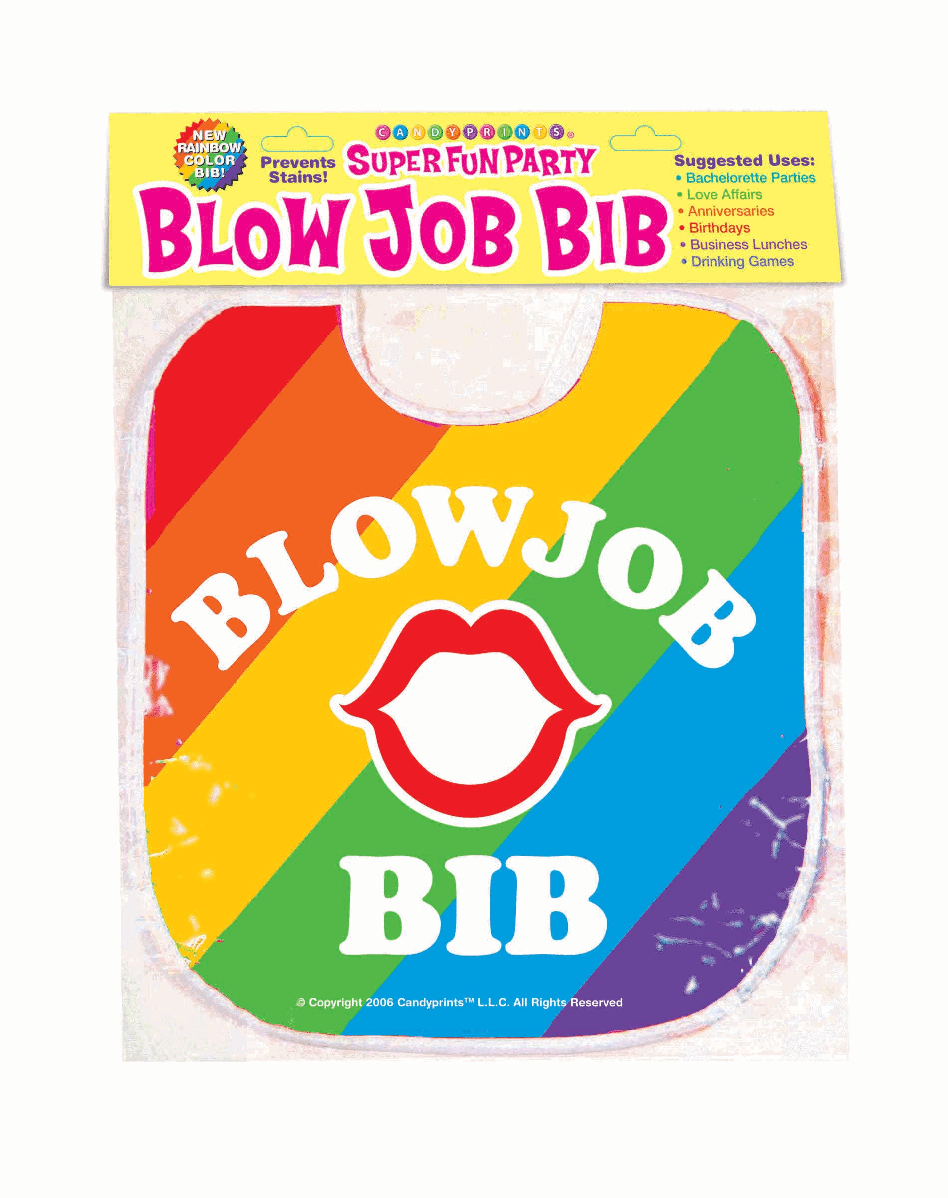 Blow Job Bib - Rainbow-1
