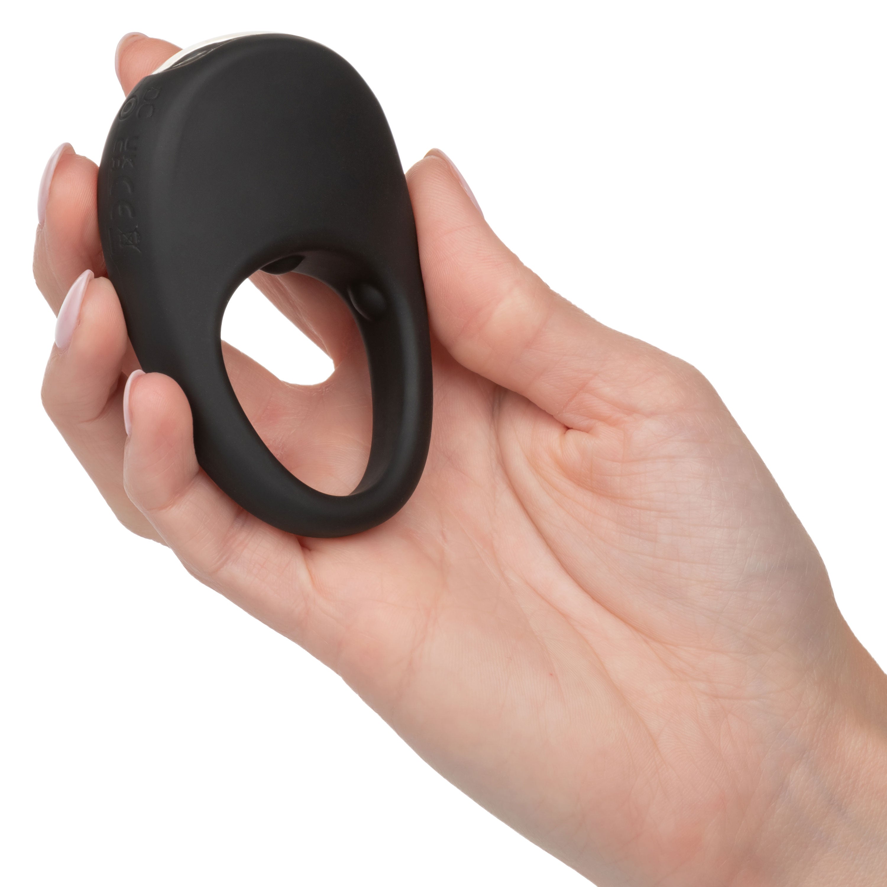 Silicone Rechargeable Pleasure Ring - Black