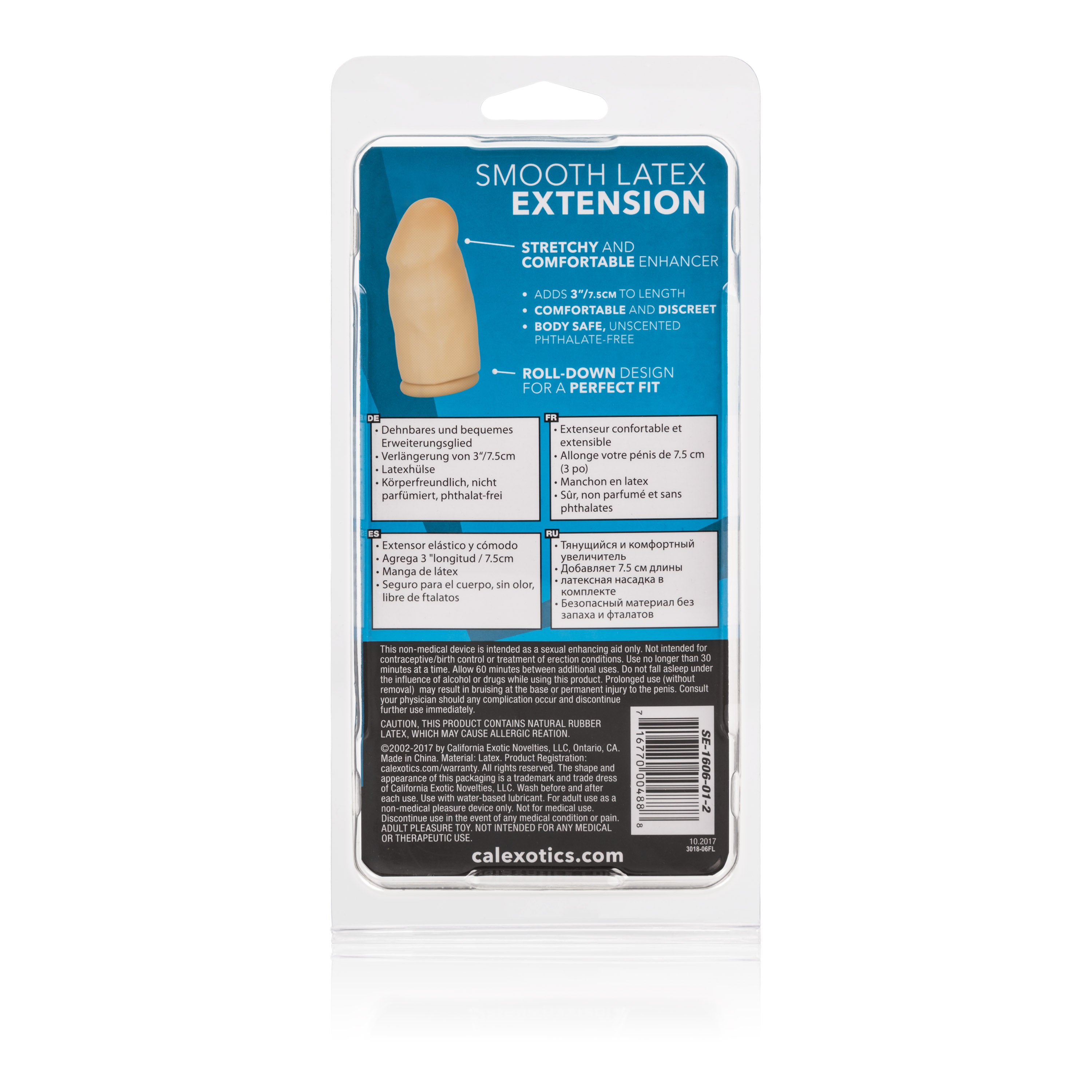 Enhance Your Experience: 3-Inch Smooth Latex Extension - Ivory