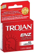 Trojan Enz Non-Lubricated Condoms - 3 Pack-1