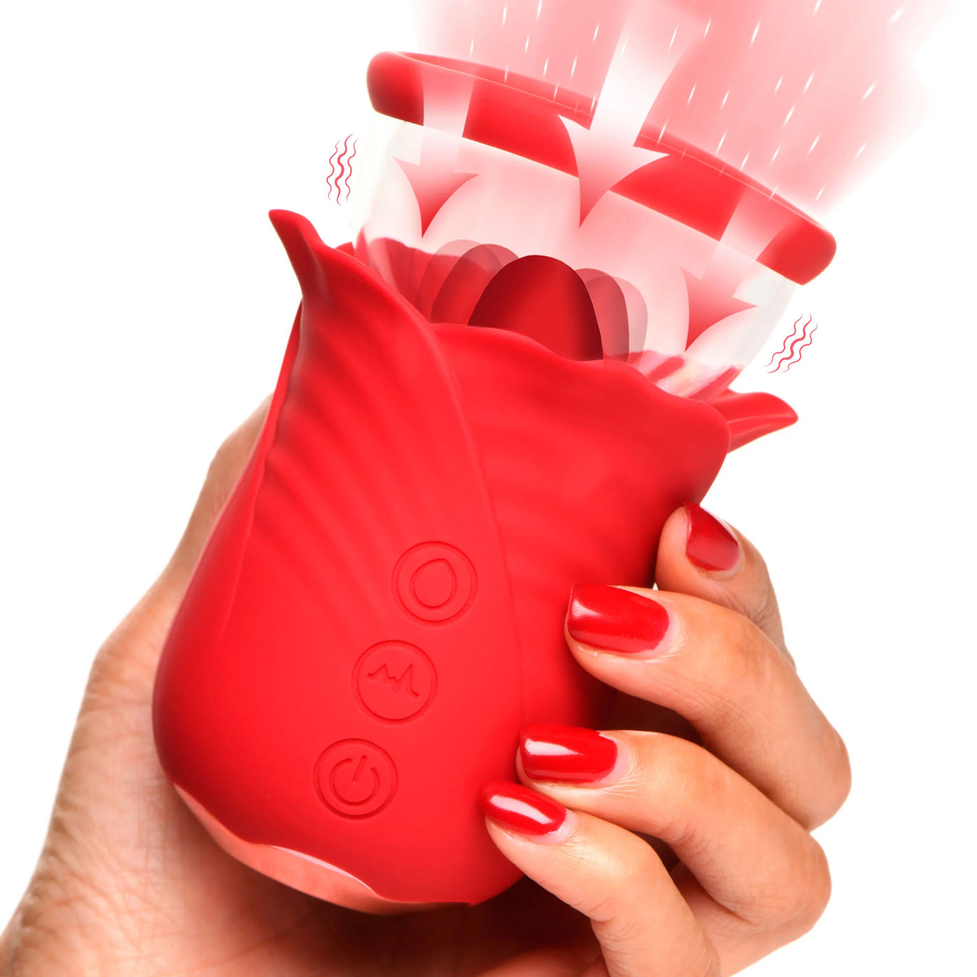 Lily Lover Sucking and Vibrating Clitoral  Stimulator- Red-5