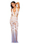 Bodystocking Gown - One Size - White/hydrangea-1