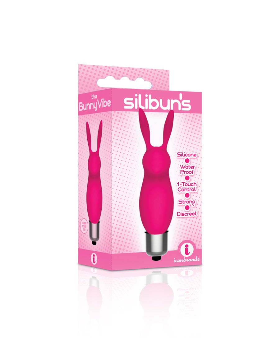 The 9's Silibus Silicone Bunny Bullet - Pink-0