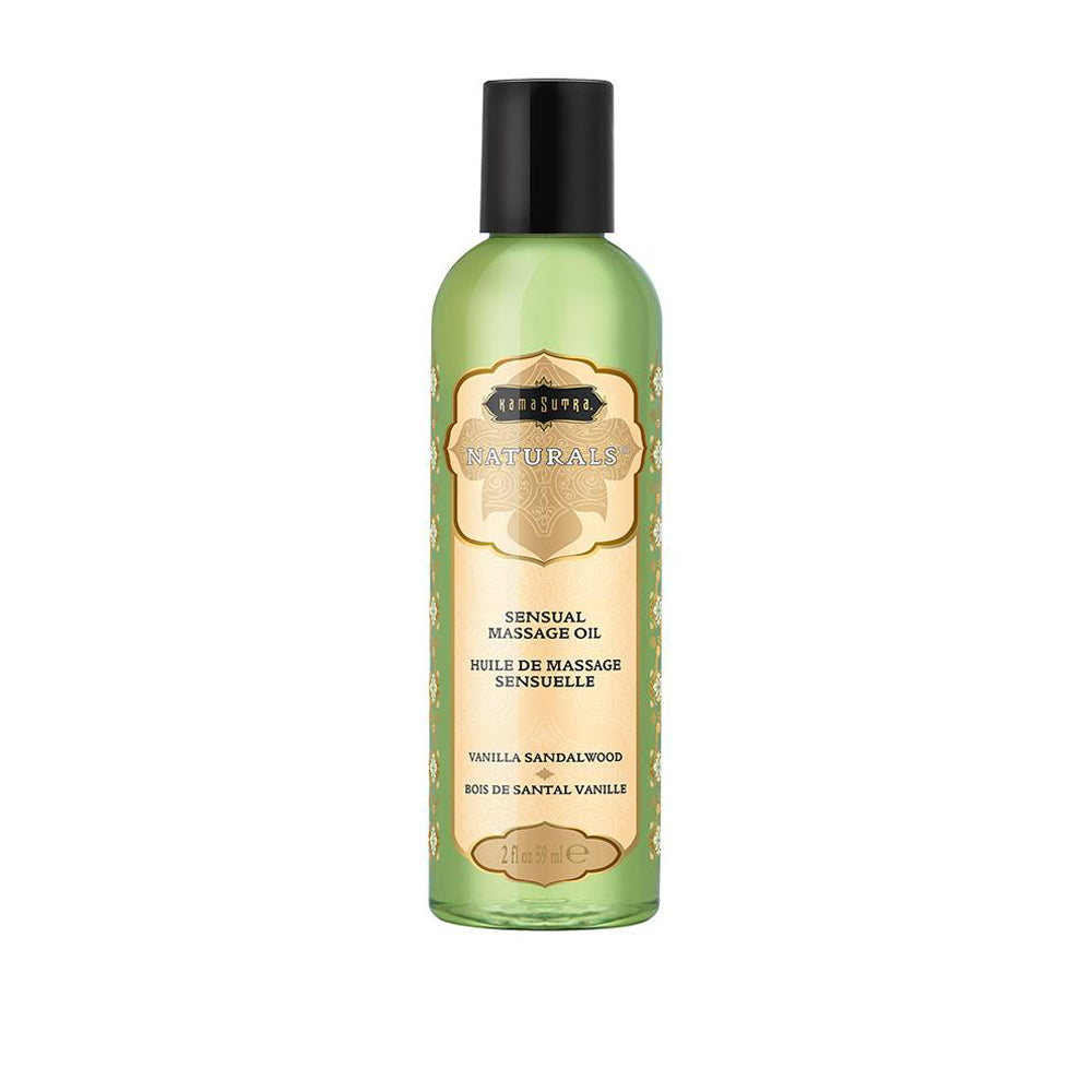 Naturals Massage Oil - Vanilla Sandalwood - 2 Fl  Oz (59 ml)
