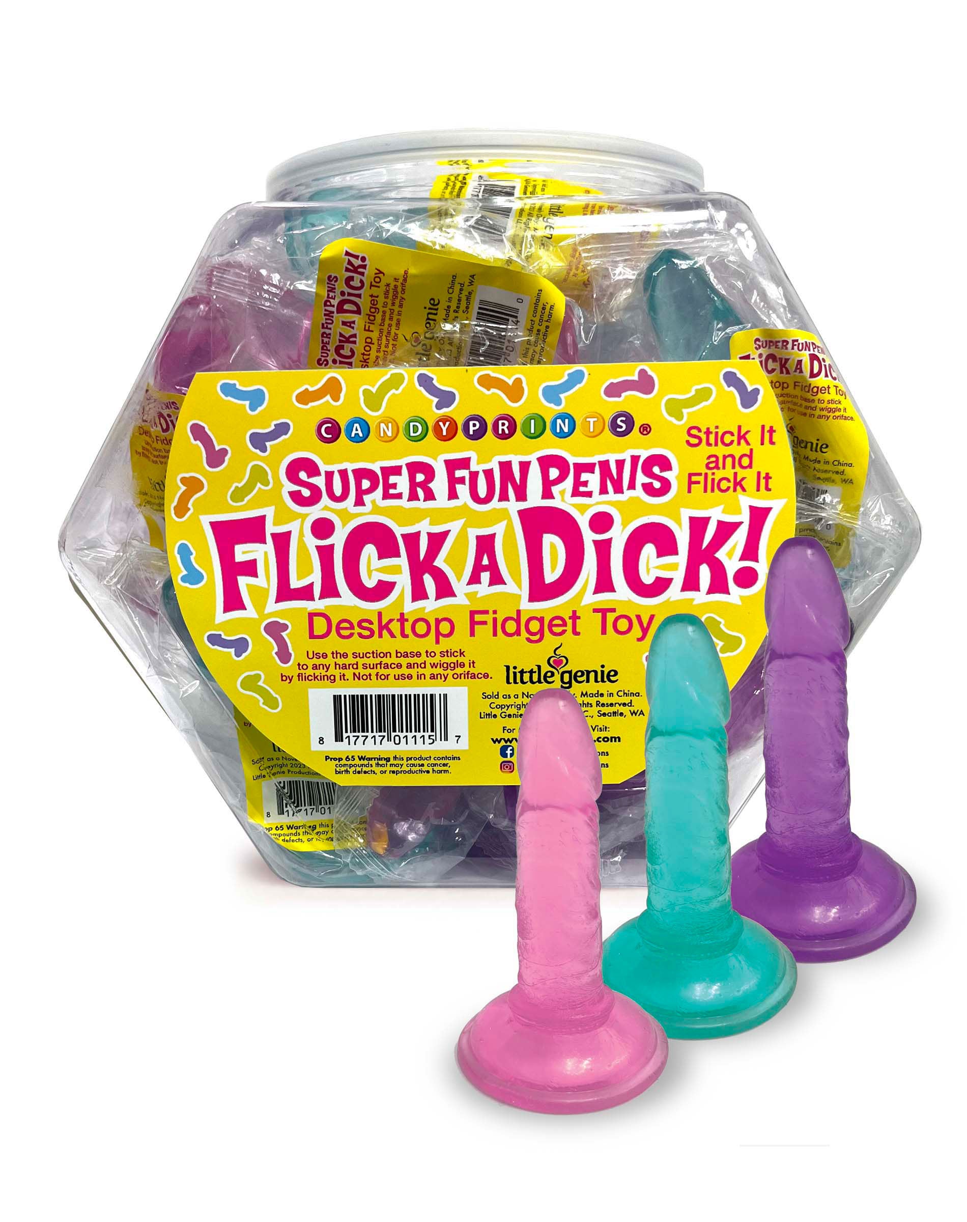 Flick a Dick - Desktop Fidget Toy - Display of 24-2