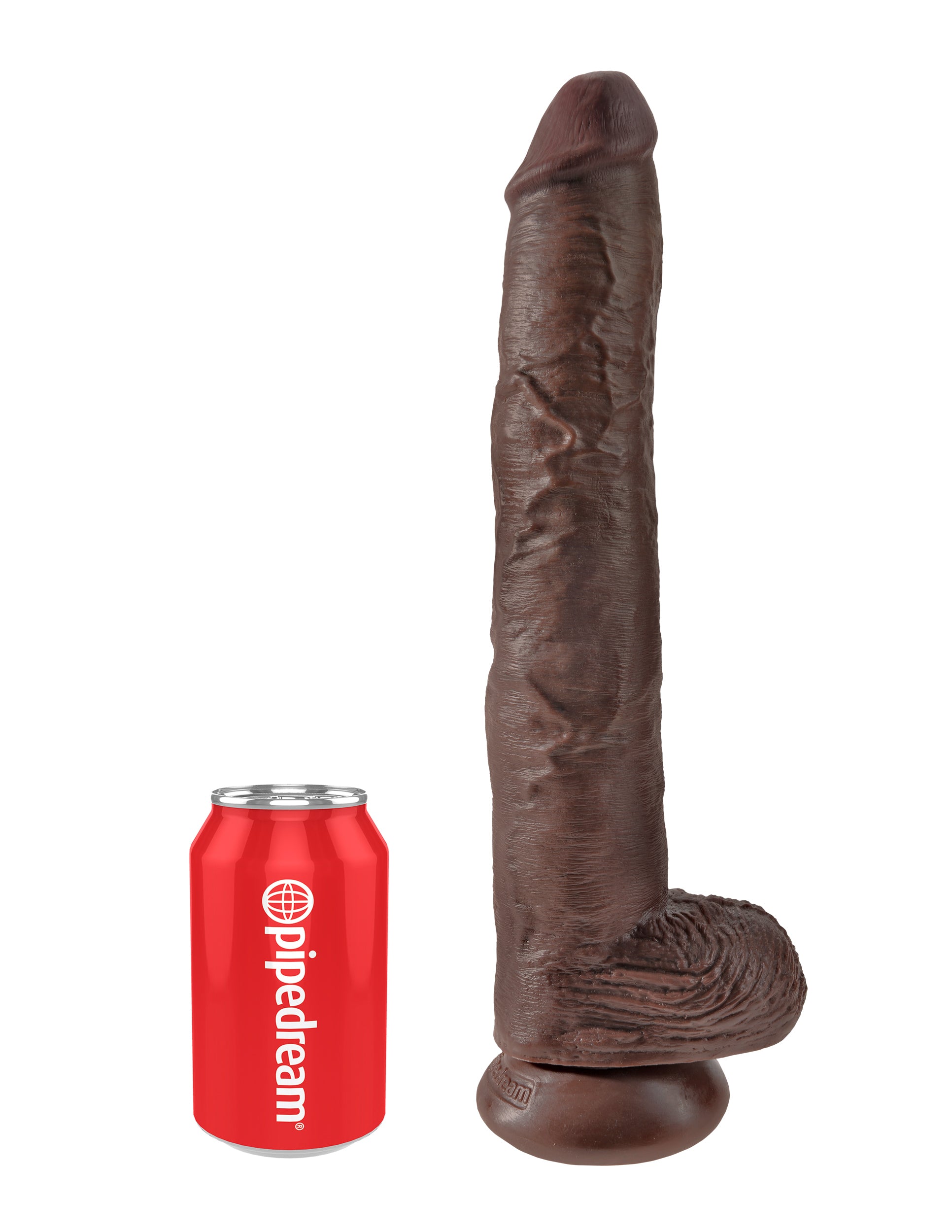 King Cock 14 Inch Cock With Balls - Brown-1