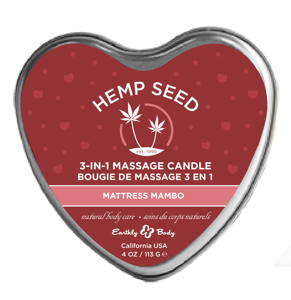 Hemp Seed 3-in-1 Massage Candle Mattress Mambo  4oz/ 113g