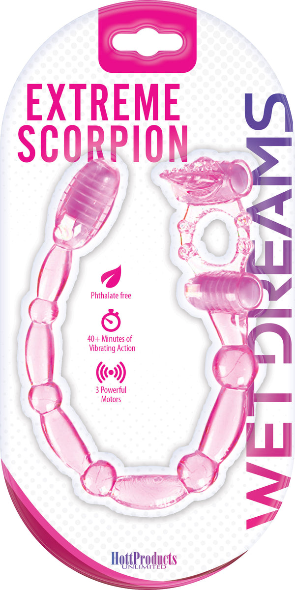 Super Xtreme Vibe Scorpion With Dual Stinger Anal Vibe - Magenta-0