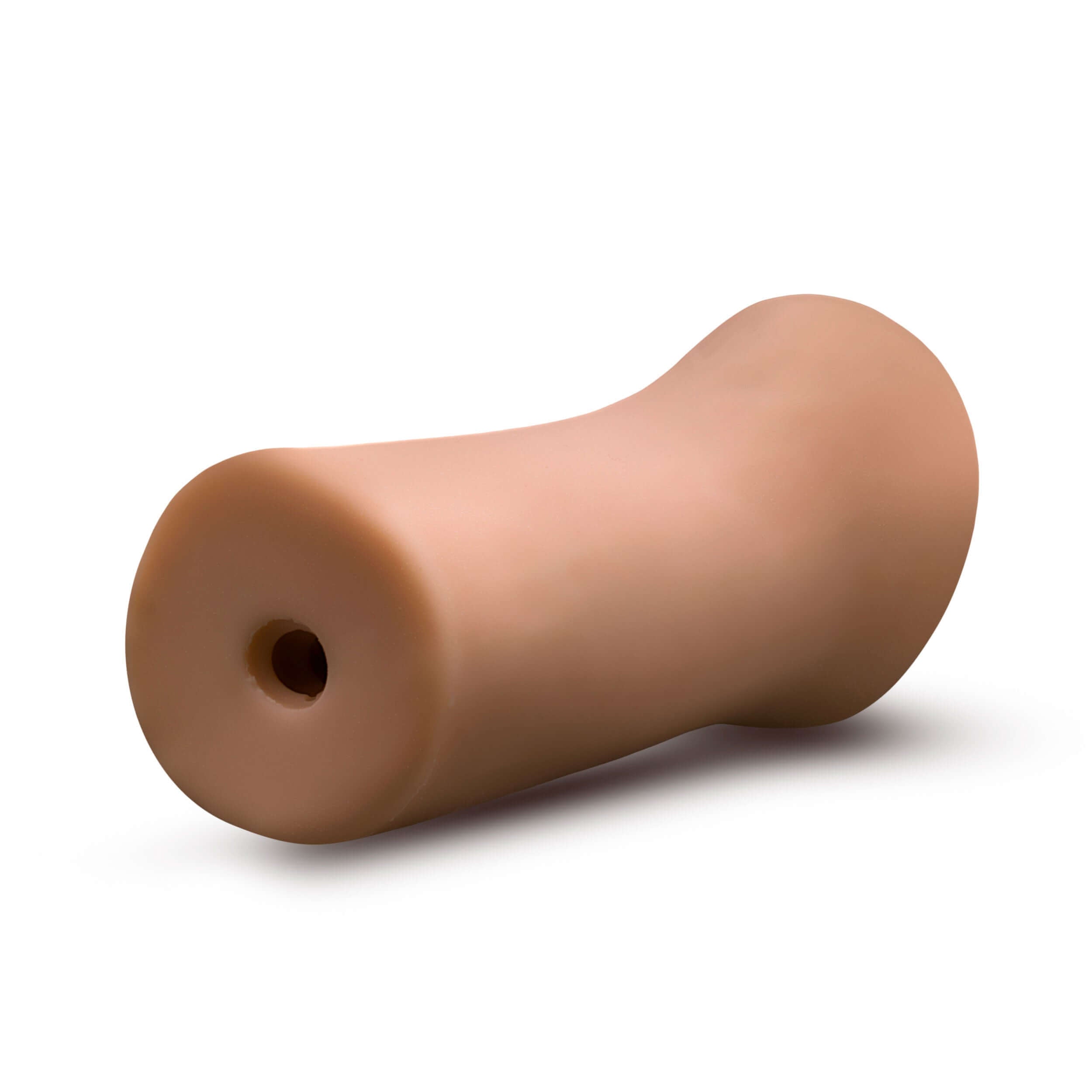Tan male stroker made of ultra-soft X5 Plus material for enhanced pleasure and comfort. Perfect for intimate experiences.
