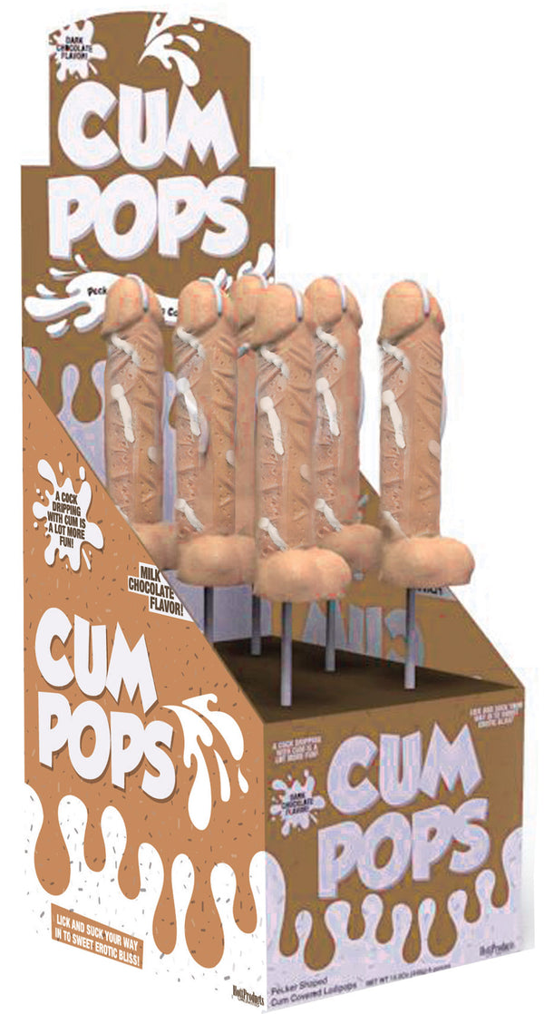 Cum Cock Pops - Milk Chocolate - 6 Piece P.O.P.  Display-0