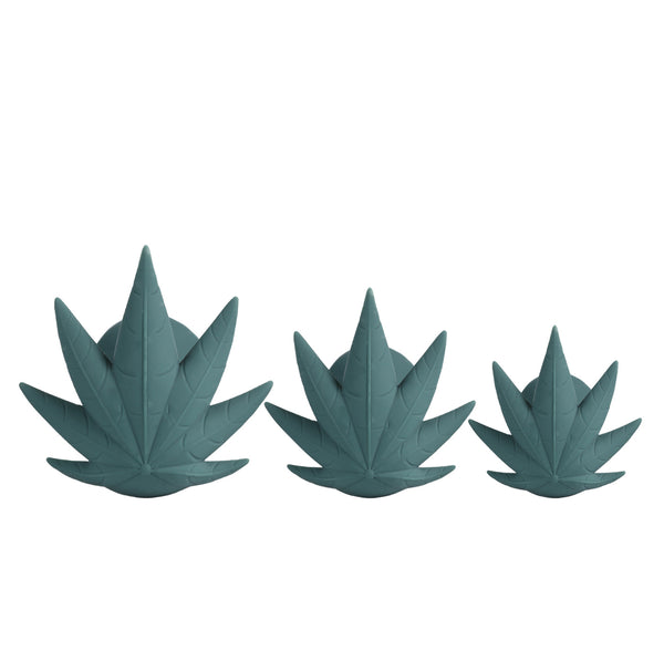 Doobies Pot Leaf Anal Trainer Silicone Set - Green-0