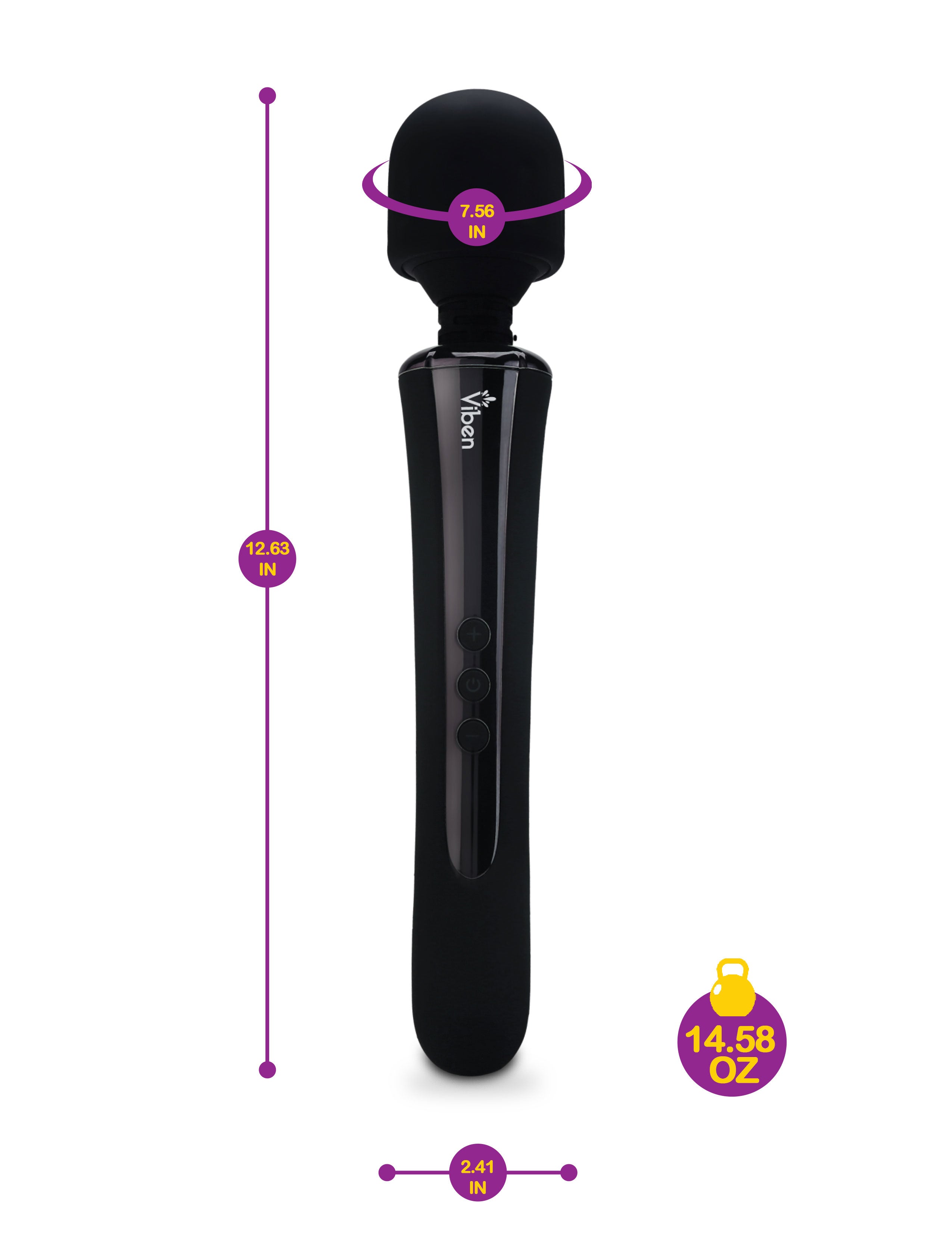 Obsession - Black - Intense Wand Massager