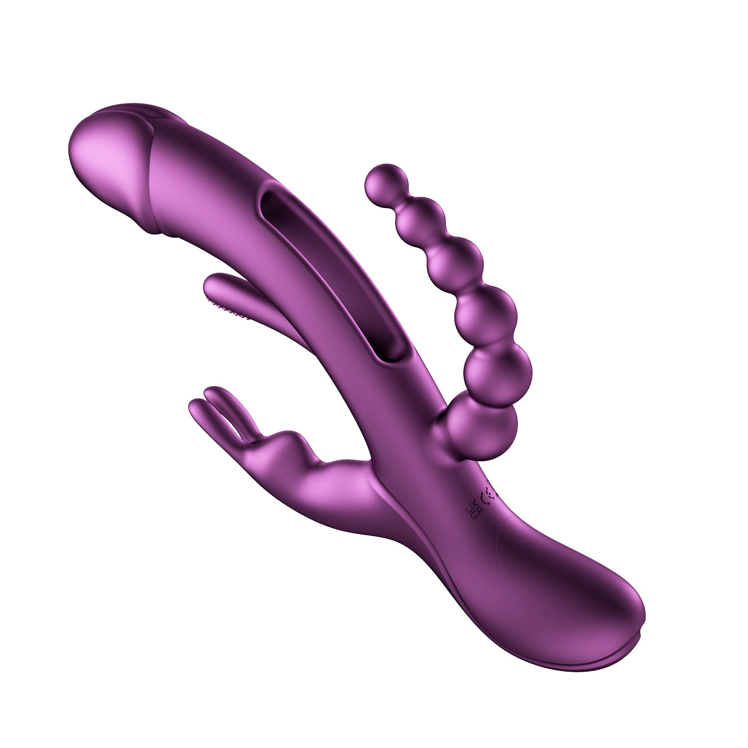 Trilux - App Controlled Rabbit Vibrator - Purple-0