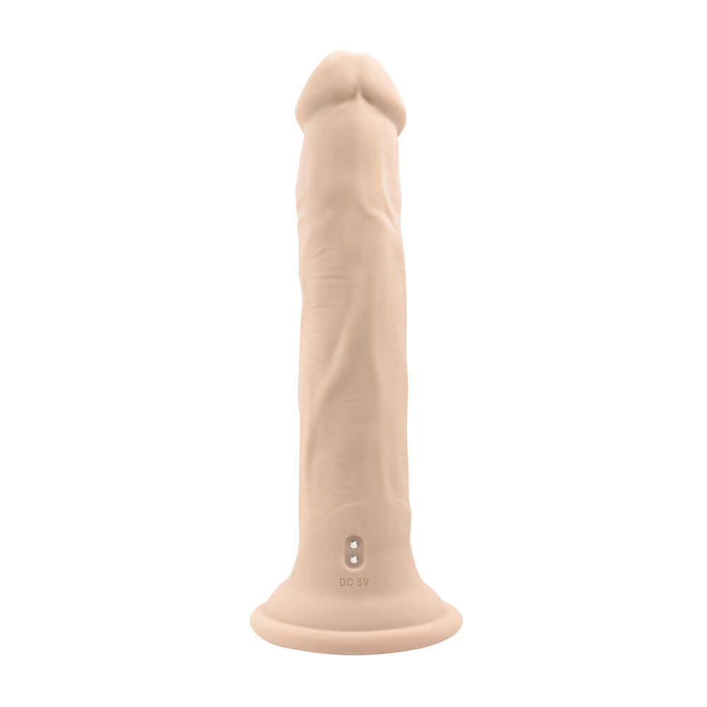 In Thrust We Trust - Light Vibrating Thruster with Remote Control and Suction Cup Base for Hands-Free Use, Realistic Vein Texture