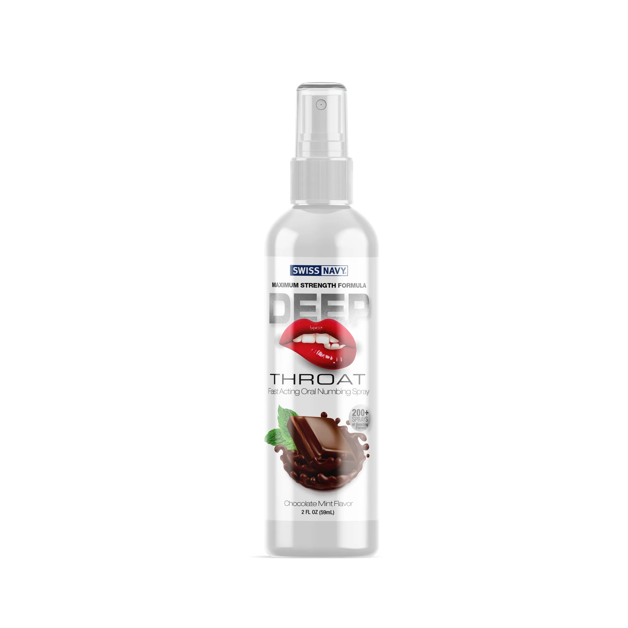 Swiss Navy Deep Throat Spray - Chocolate Mint - 2  Oz-0