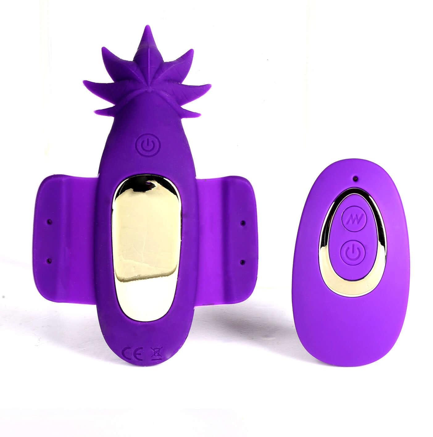 Sativa 10-Function Remote Control Panty Vibrator - 420 Series - Purple-3