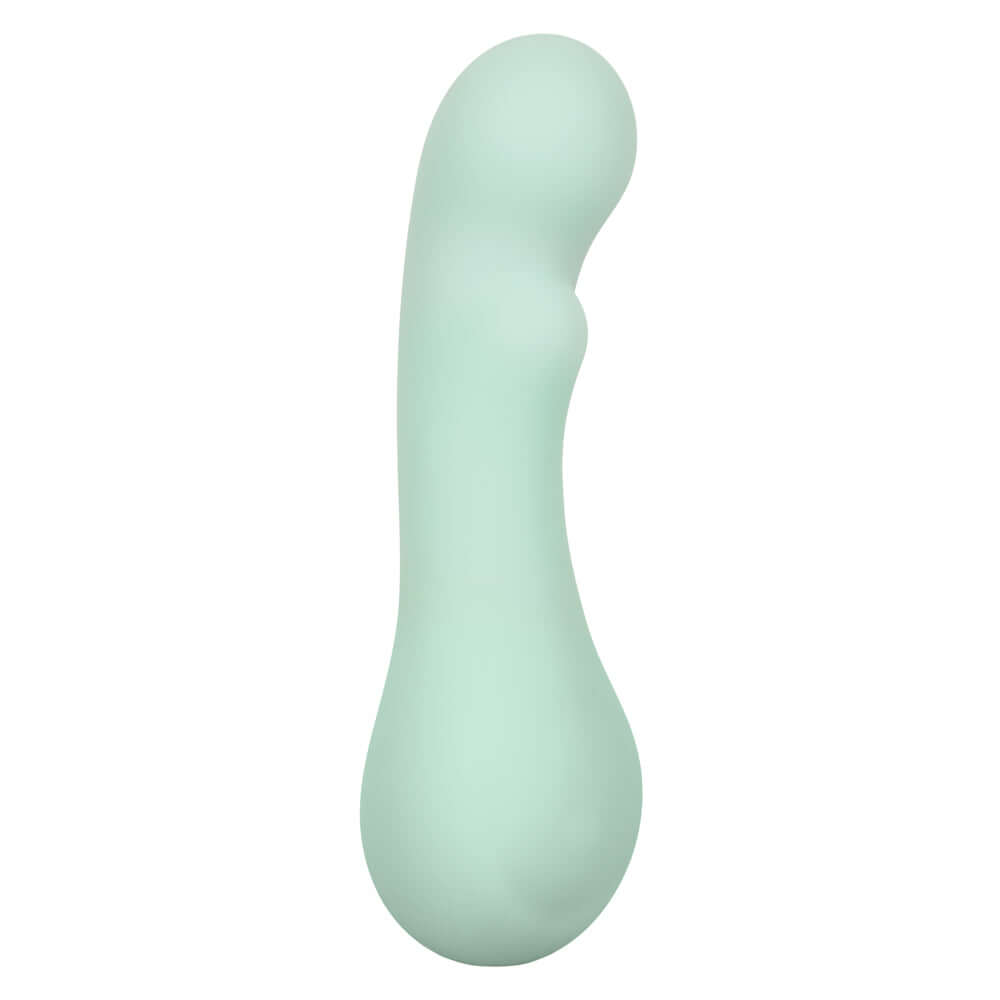 Pacifica Bora Bora intimate accessory with curved tip for G-spot stimulation in green, featuring 10 vibration and pulsation functions.