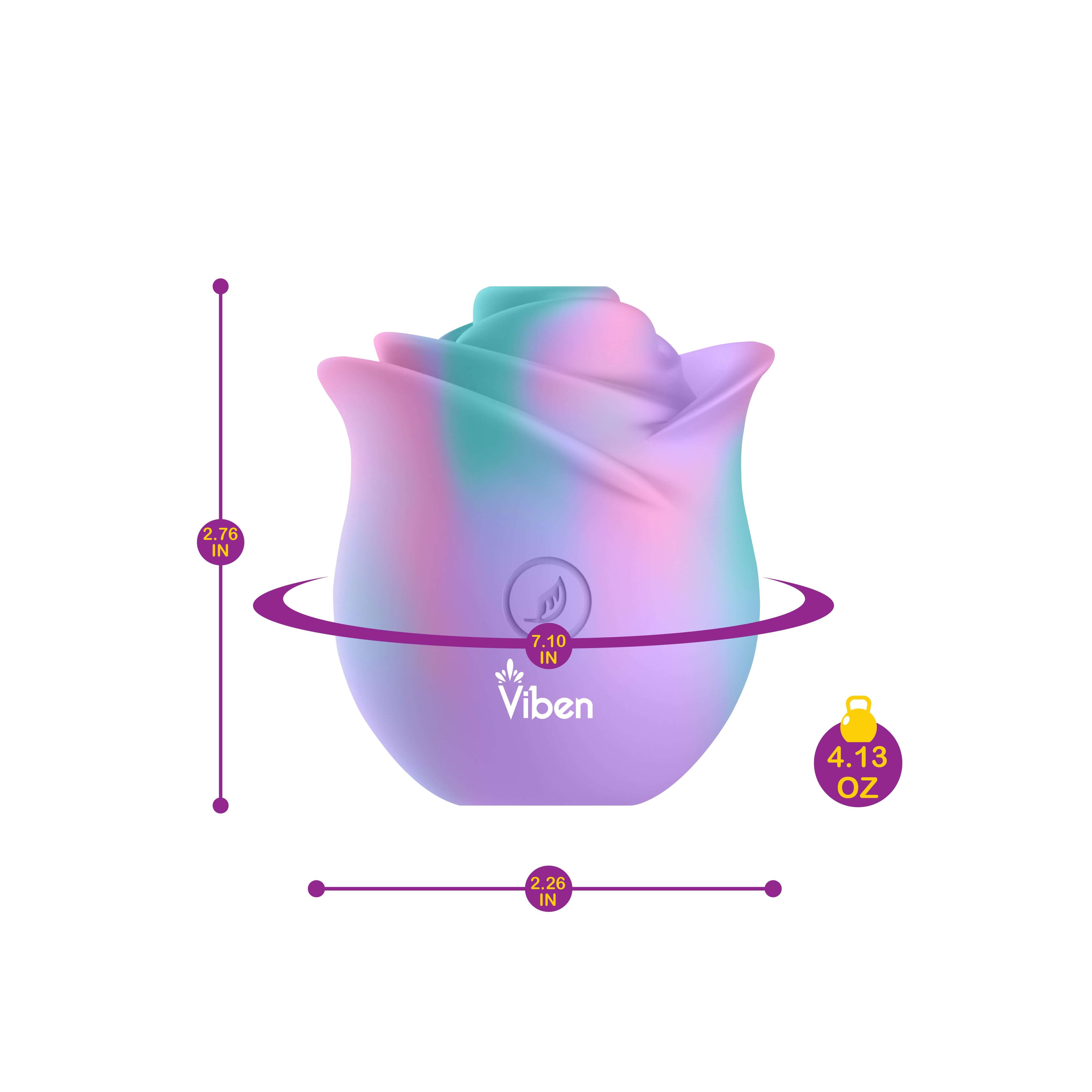 Zen Rose - Unicorn - Handheld Rose Clitoral and Nipple Stimulator - Presale Only-5