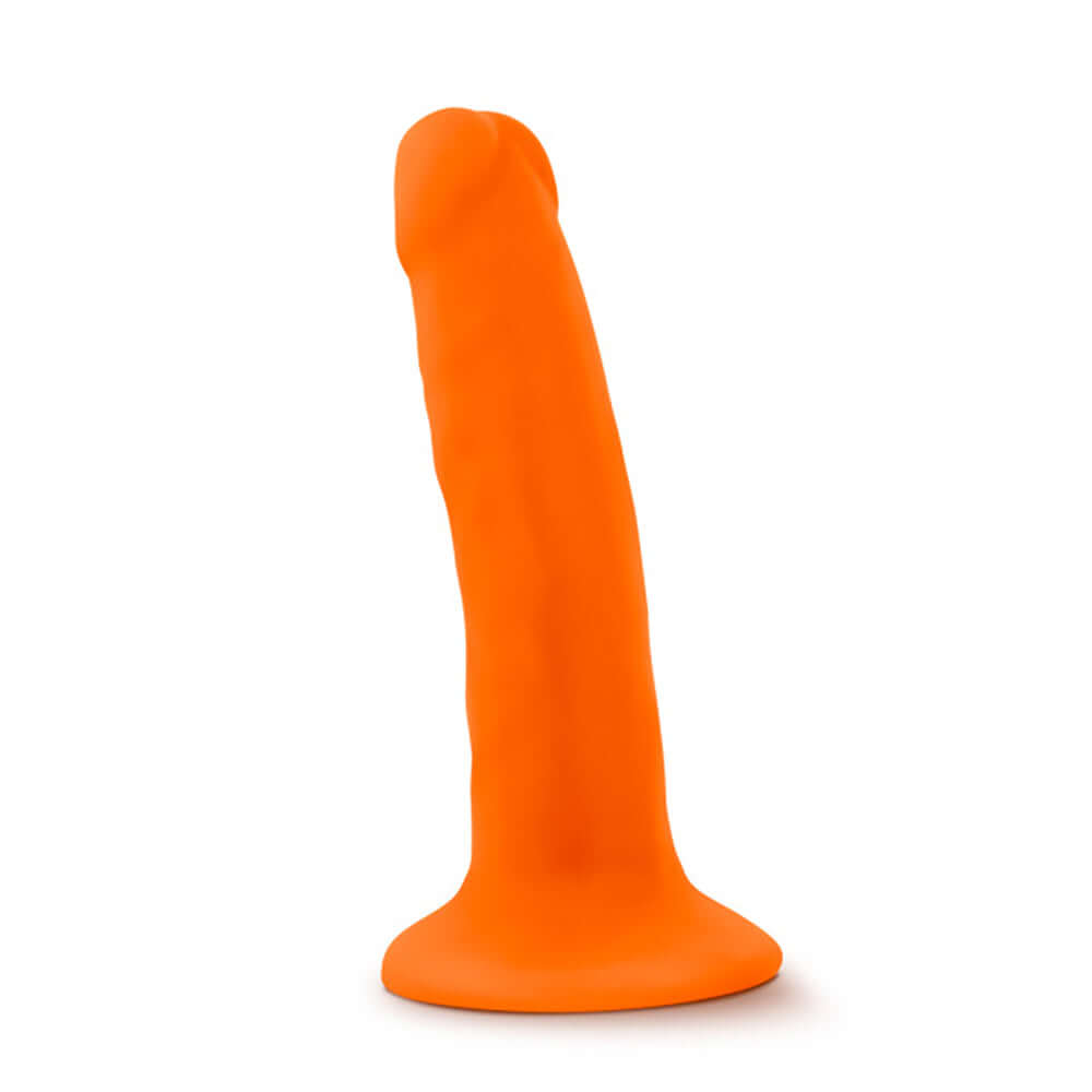 Neo - 5.5 Inch Dual Density Cock - Neon Orange-2