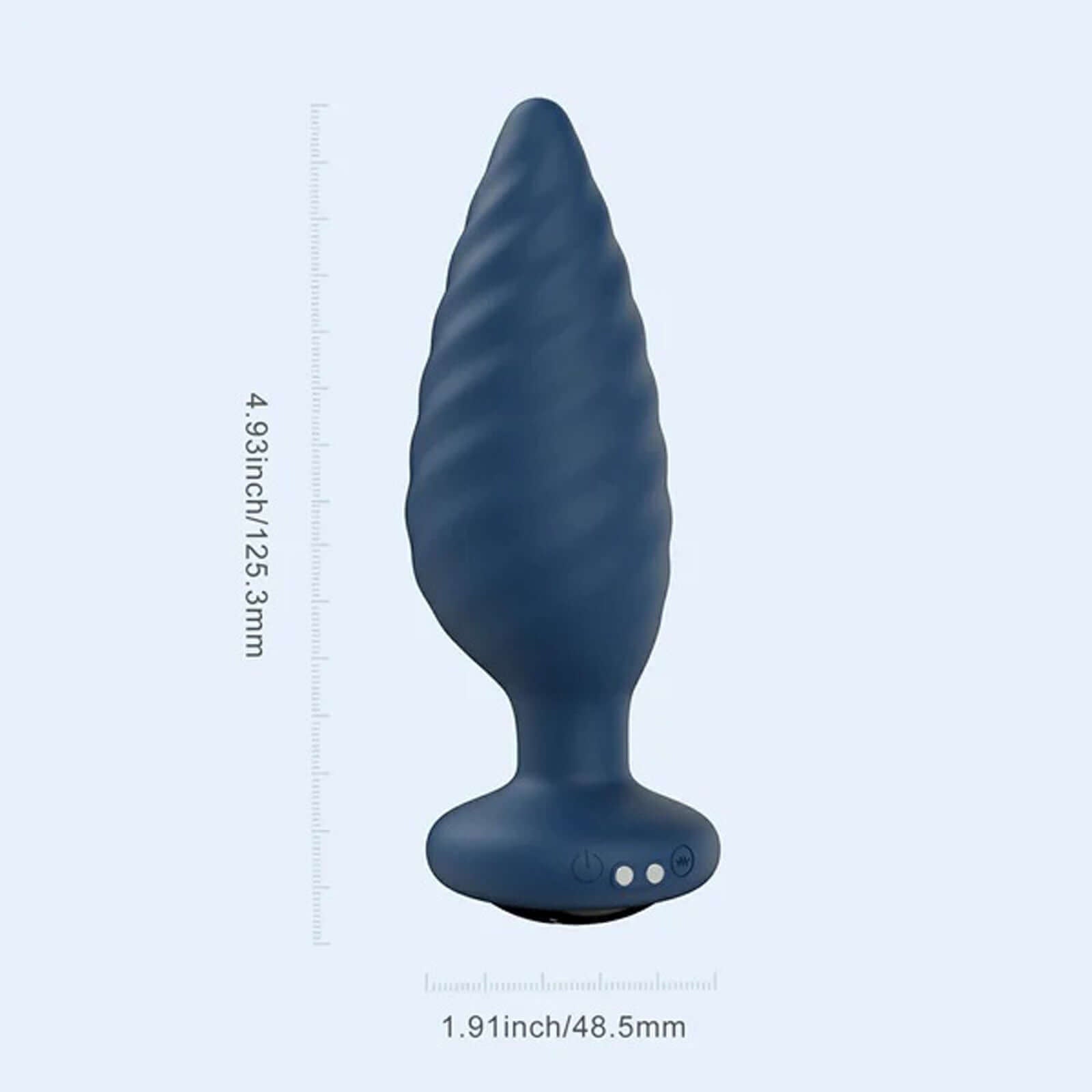 Noah - App Controlled Rotating Butt Plug - Blue-2