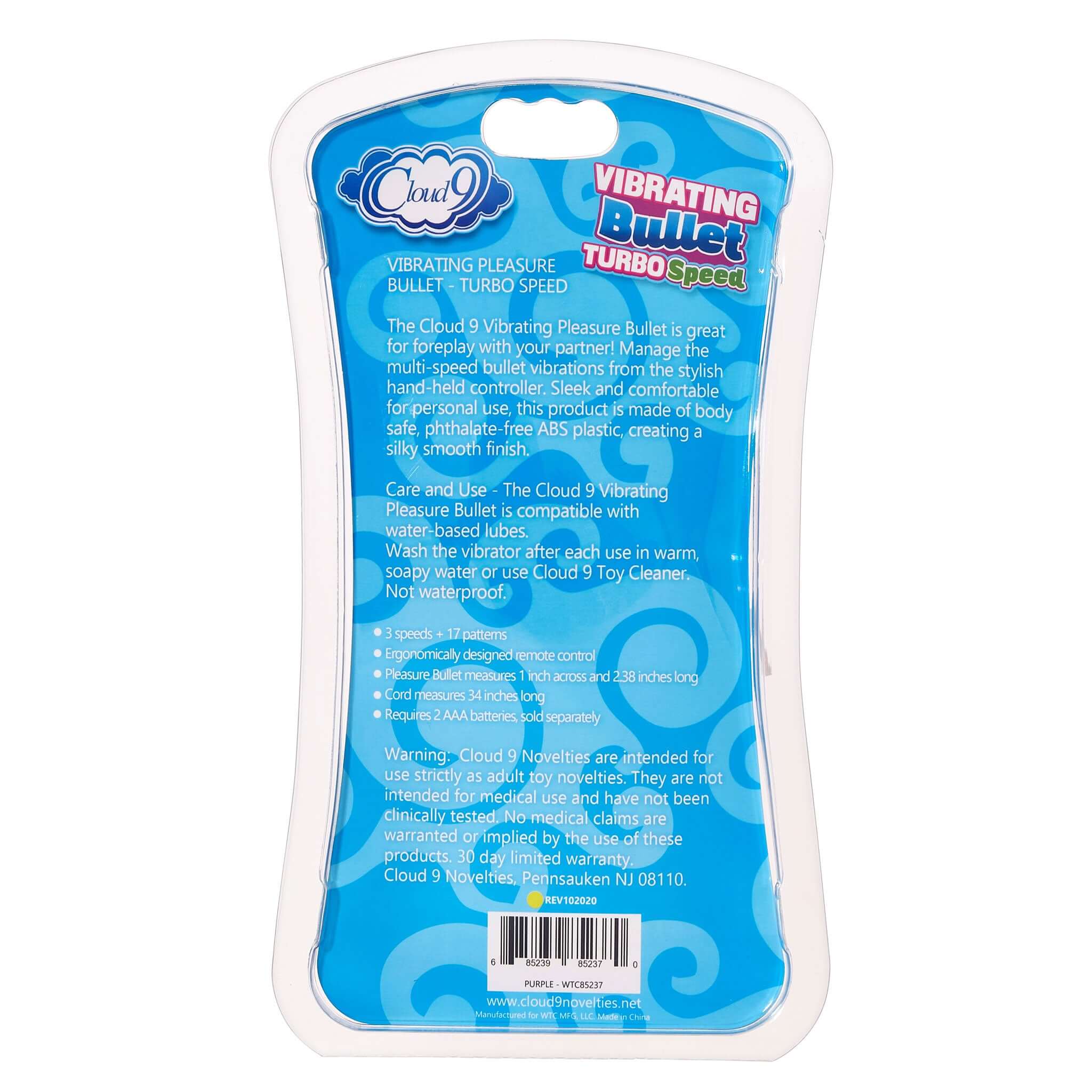 Cloud 9 3 Speed Bullet With Remote - Purple-6