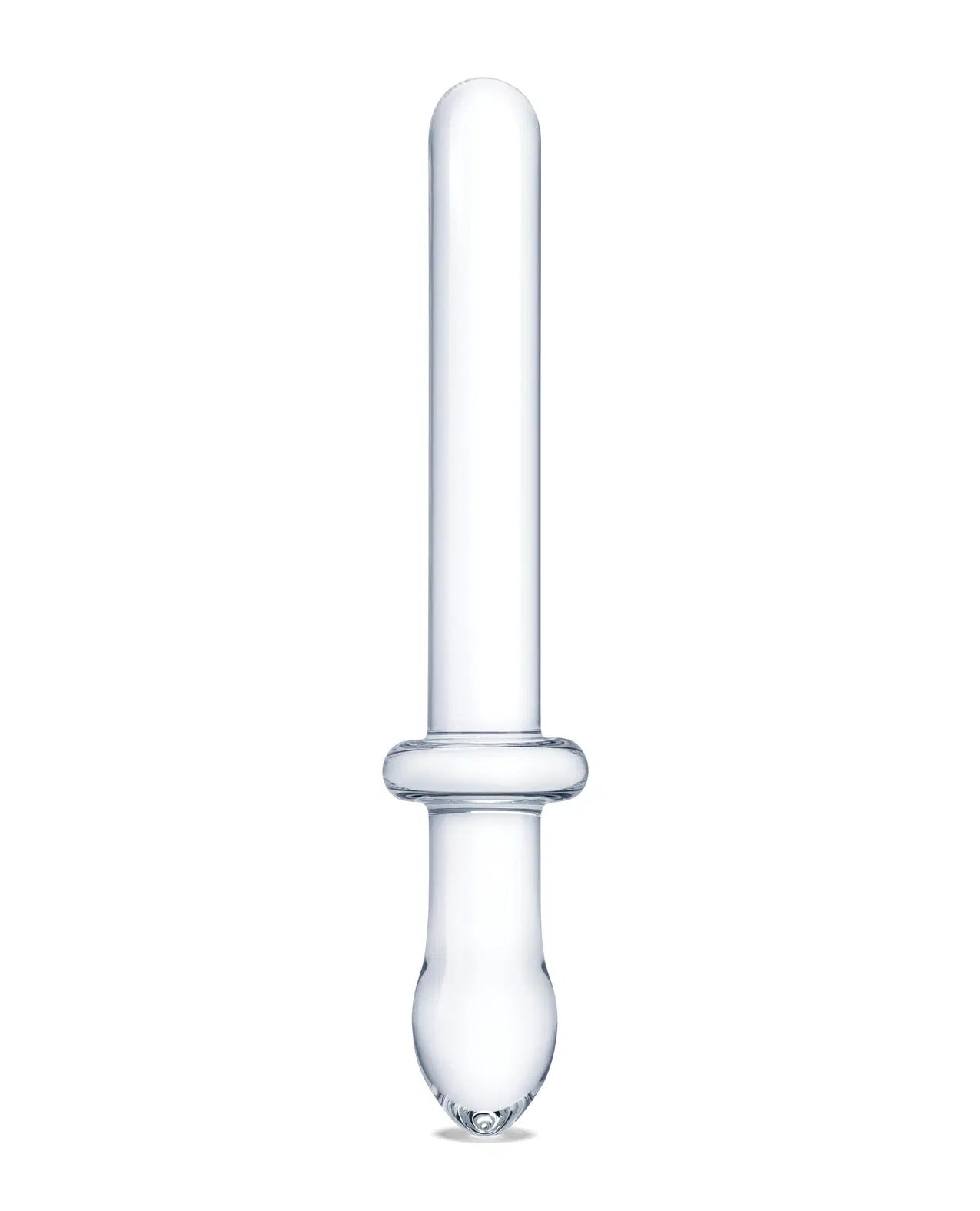 9.25 Inch Classic Smooth Dual-Ended Dildo - Clear-4