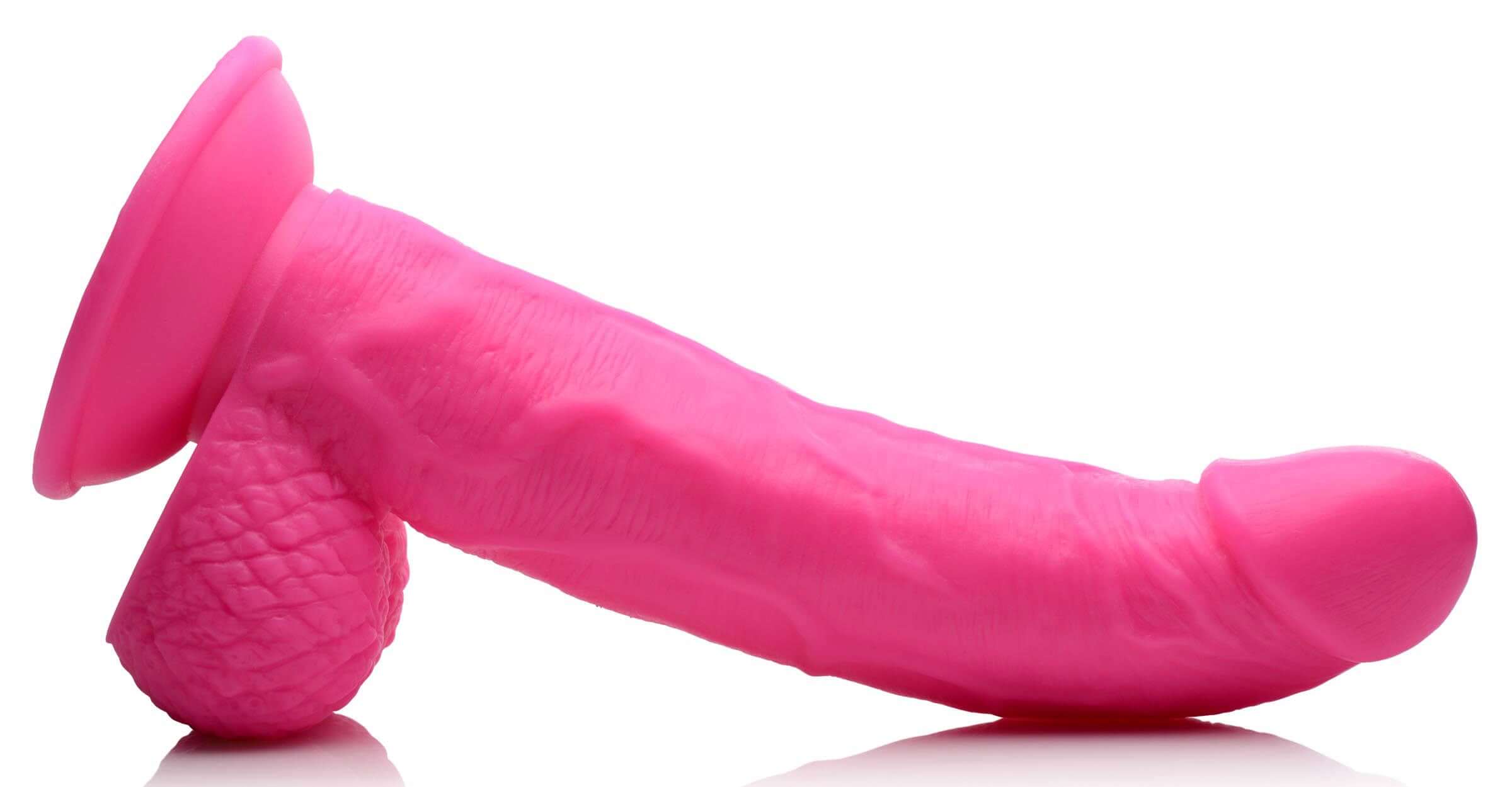 Pop Pecker 7.5 Inch Dildo With Balls - Pink-4