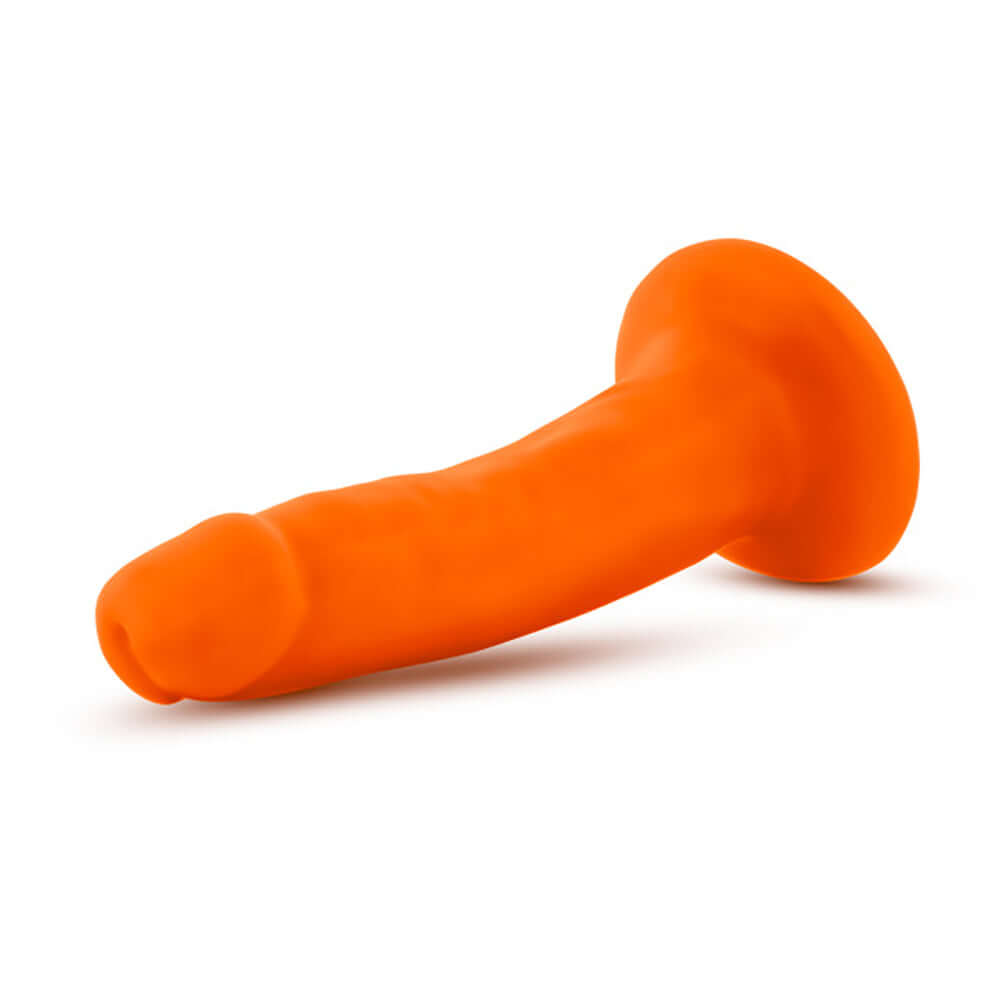 Neo - 5.5 Inch Dual Density Cock - Neon Orange-3
