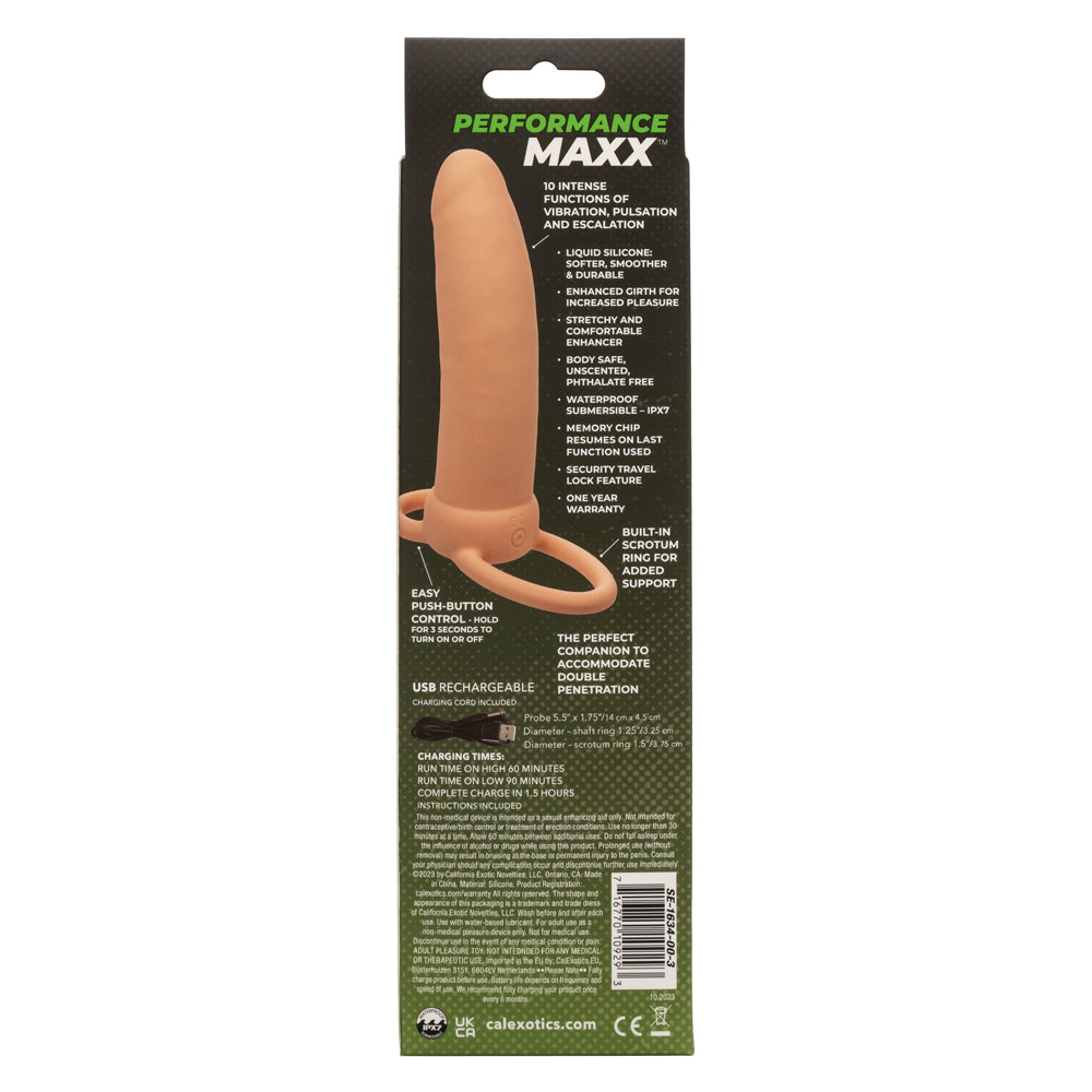 Performance Maxx Rechargeable Thick Dual  Penetrator - Ivory-2